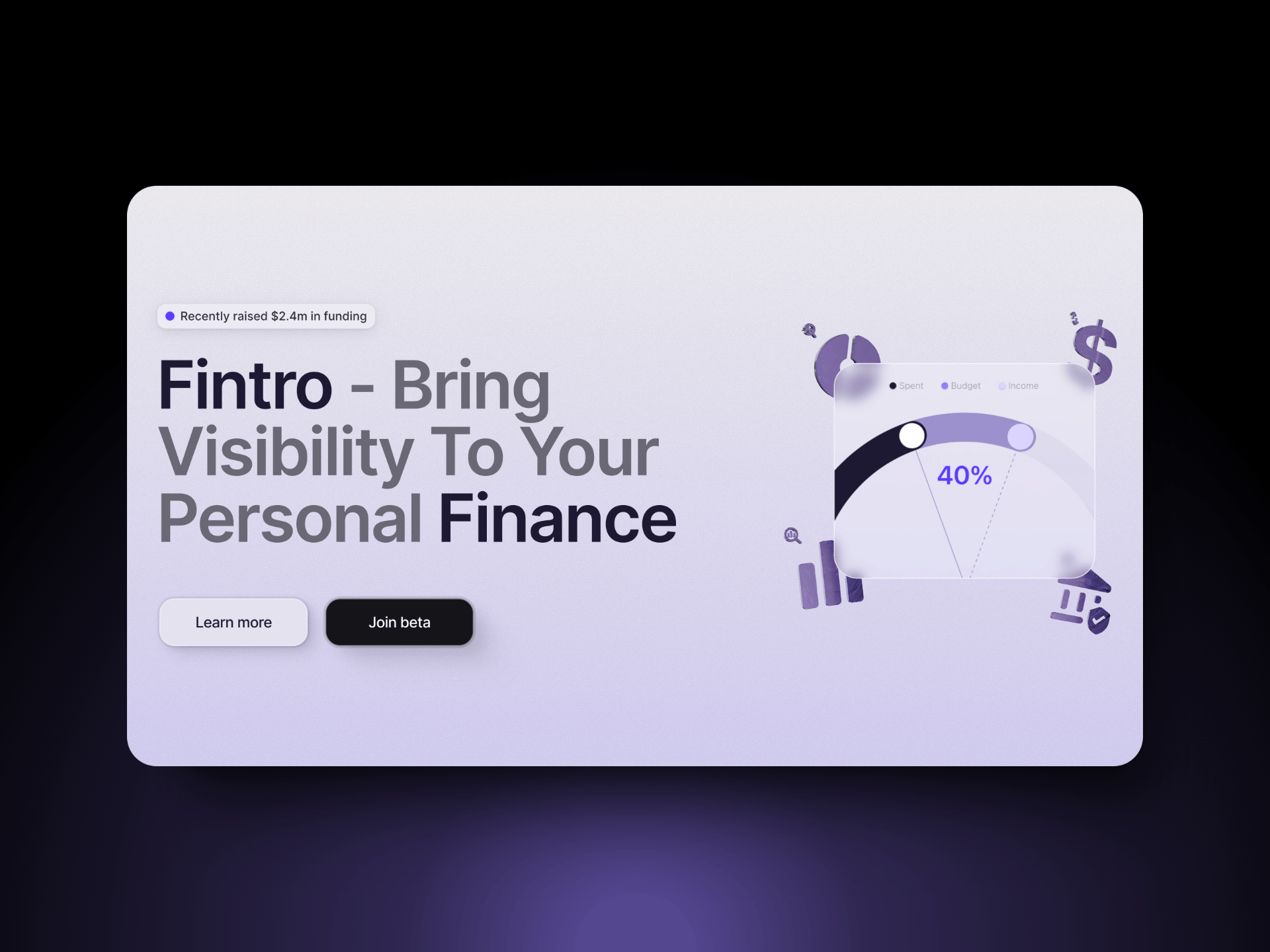 Fintro Framer template preview 3