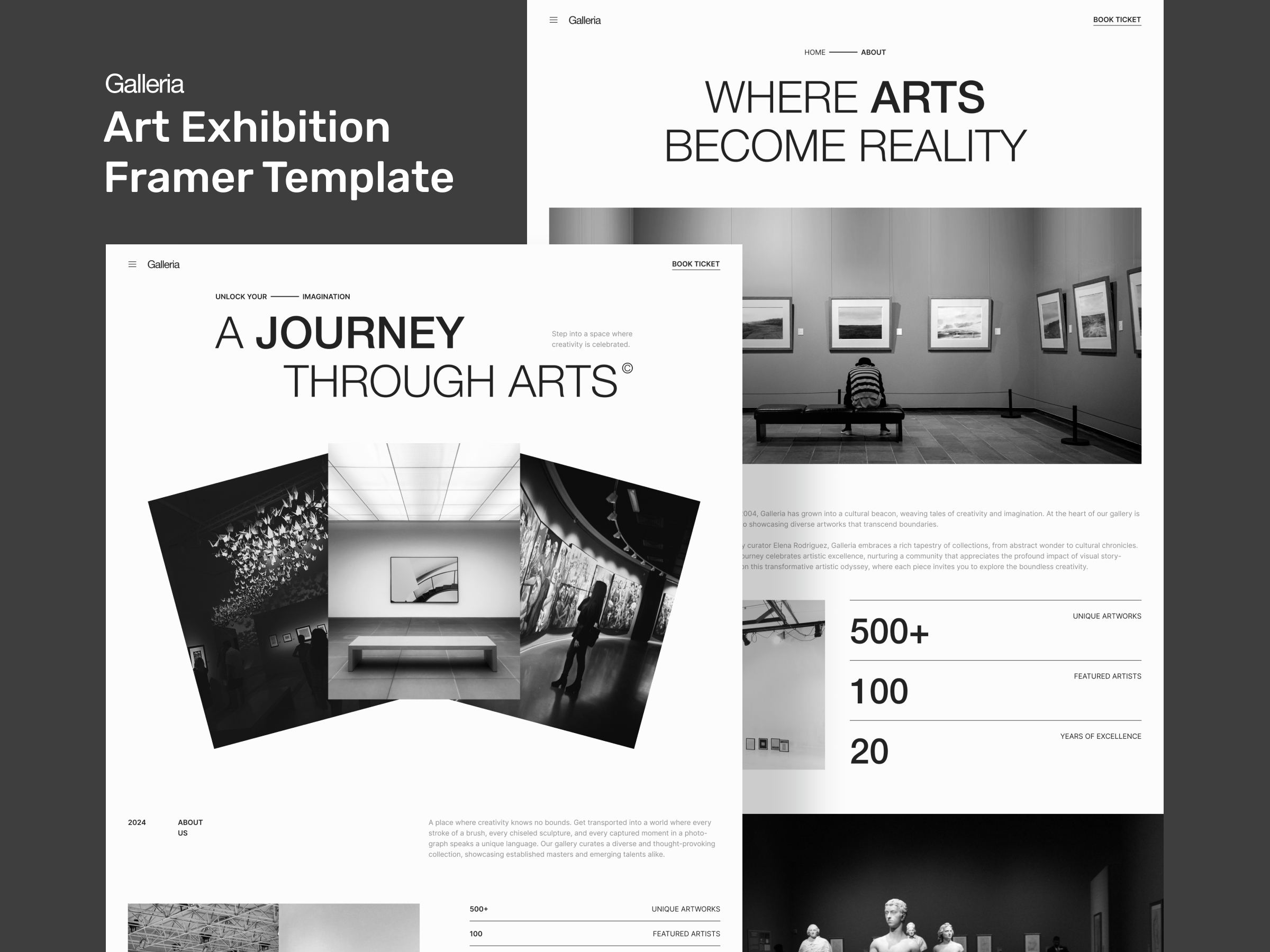 Galleria Framer template preview 1