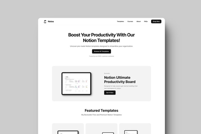 Notos Framer template preview 3