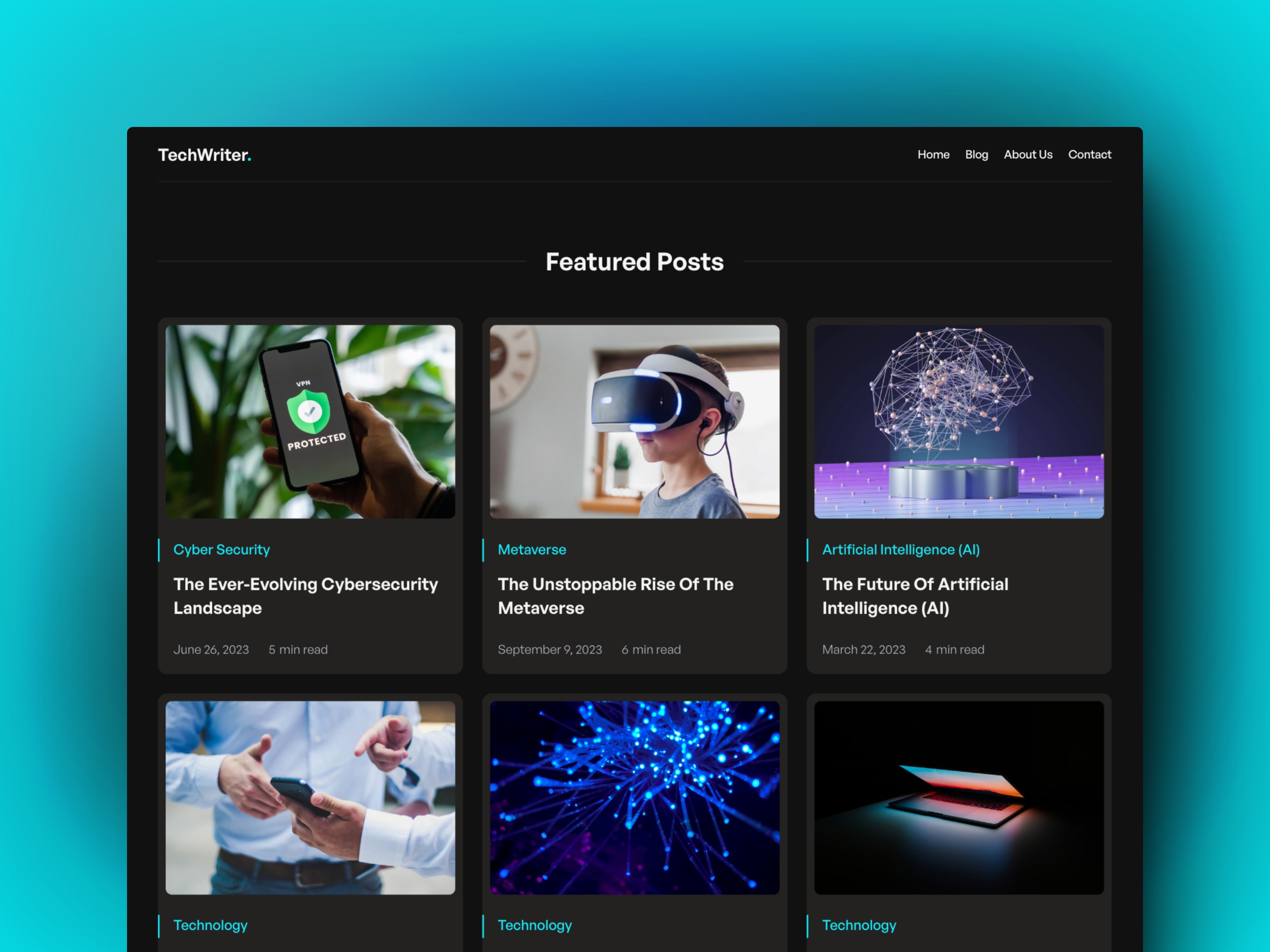 TechWriter Framer template preview 1