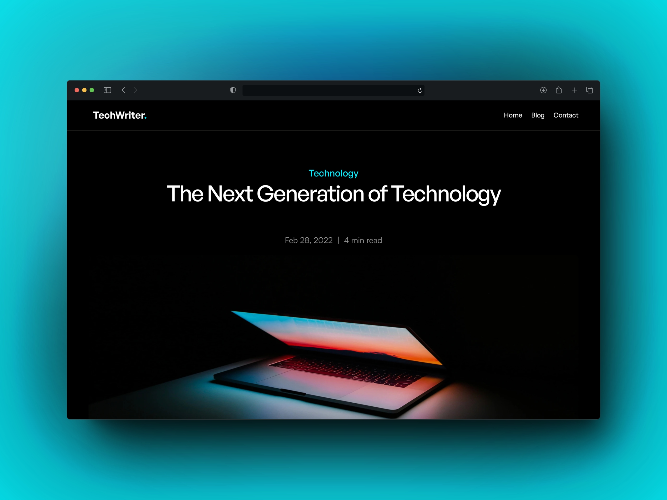 TechWriter Framer template preview 3