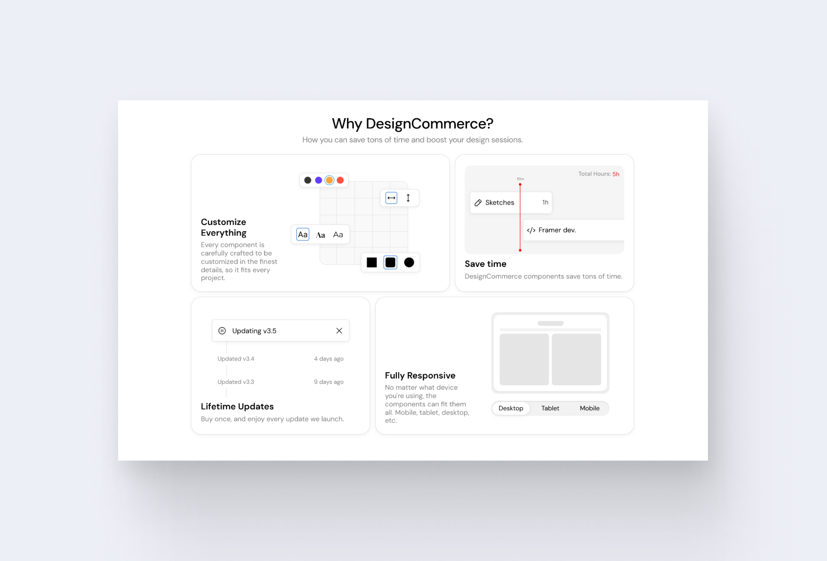 DesignCommerce Framer template preview 3