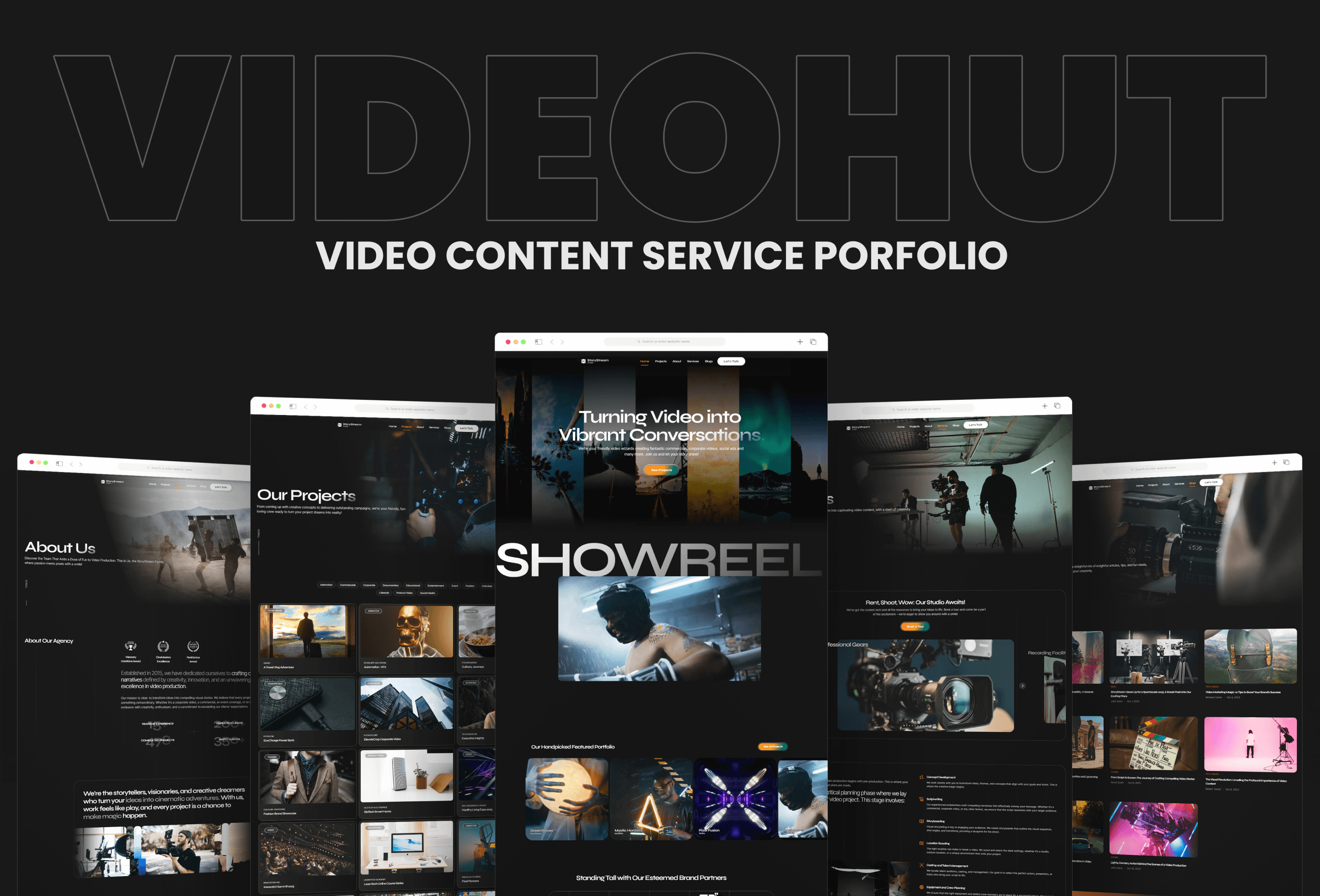 VideoHut Framer template preview 3