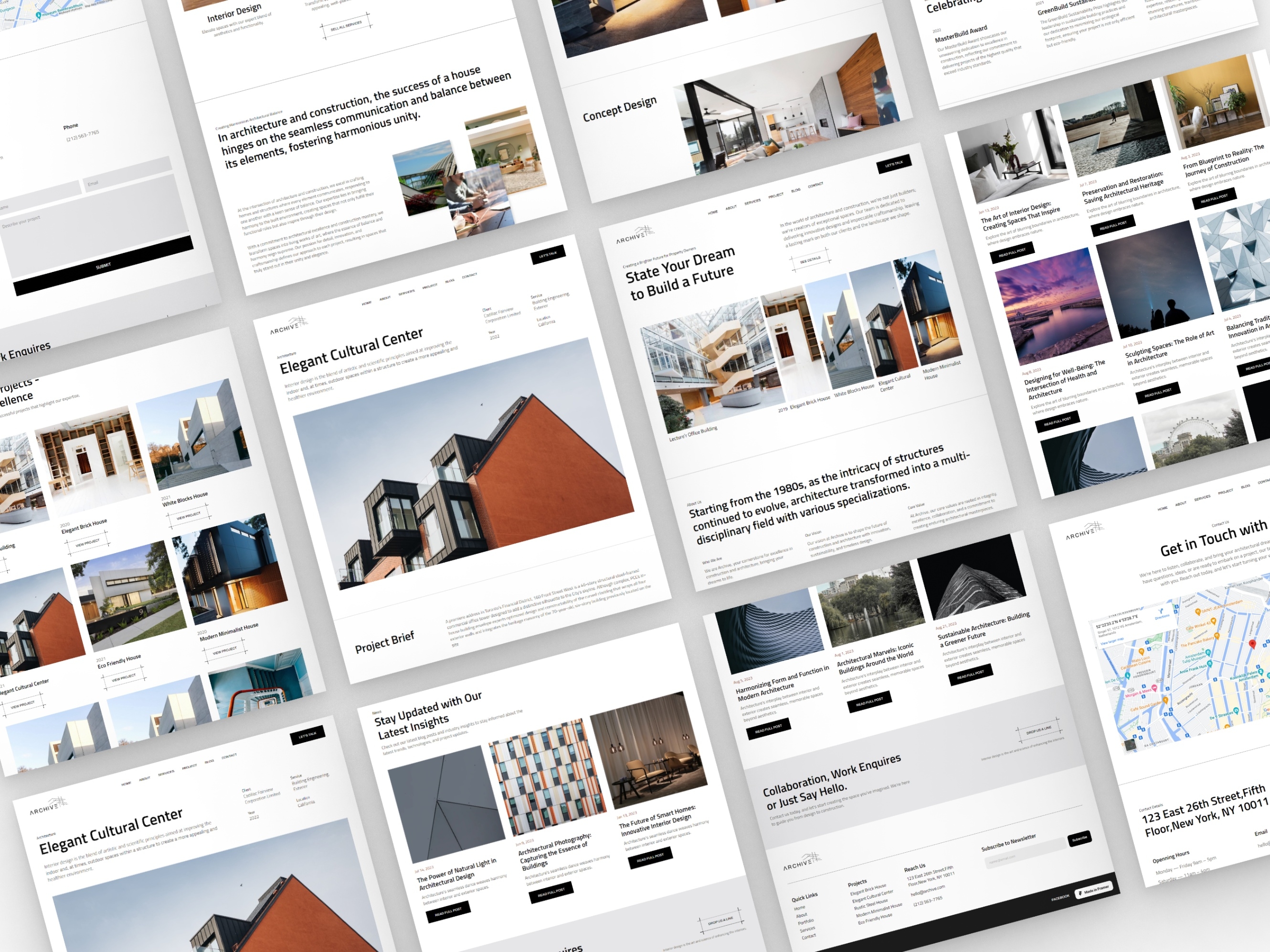 Archive Framer template preview 3