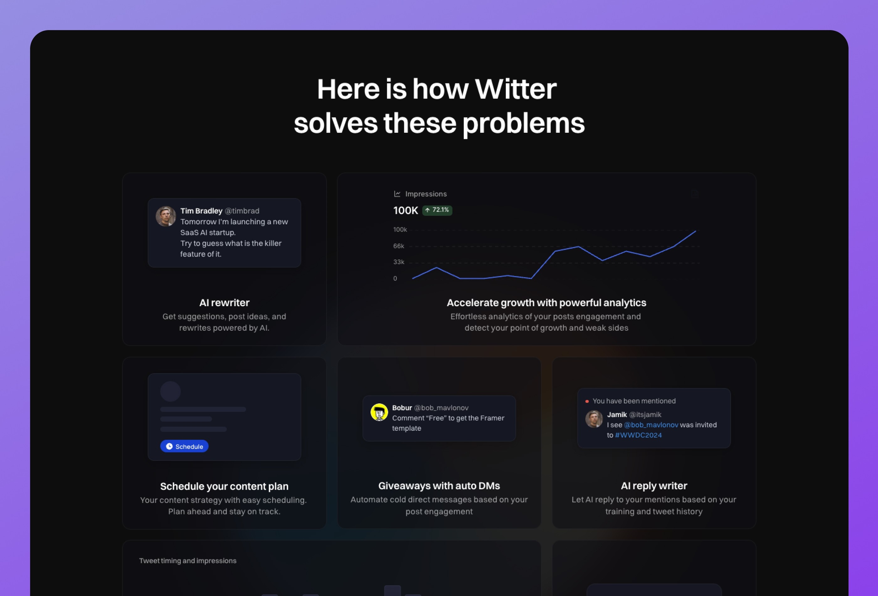 Witter Framer template preview 3