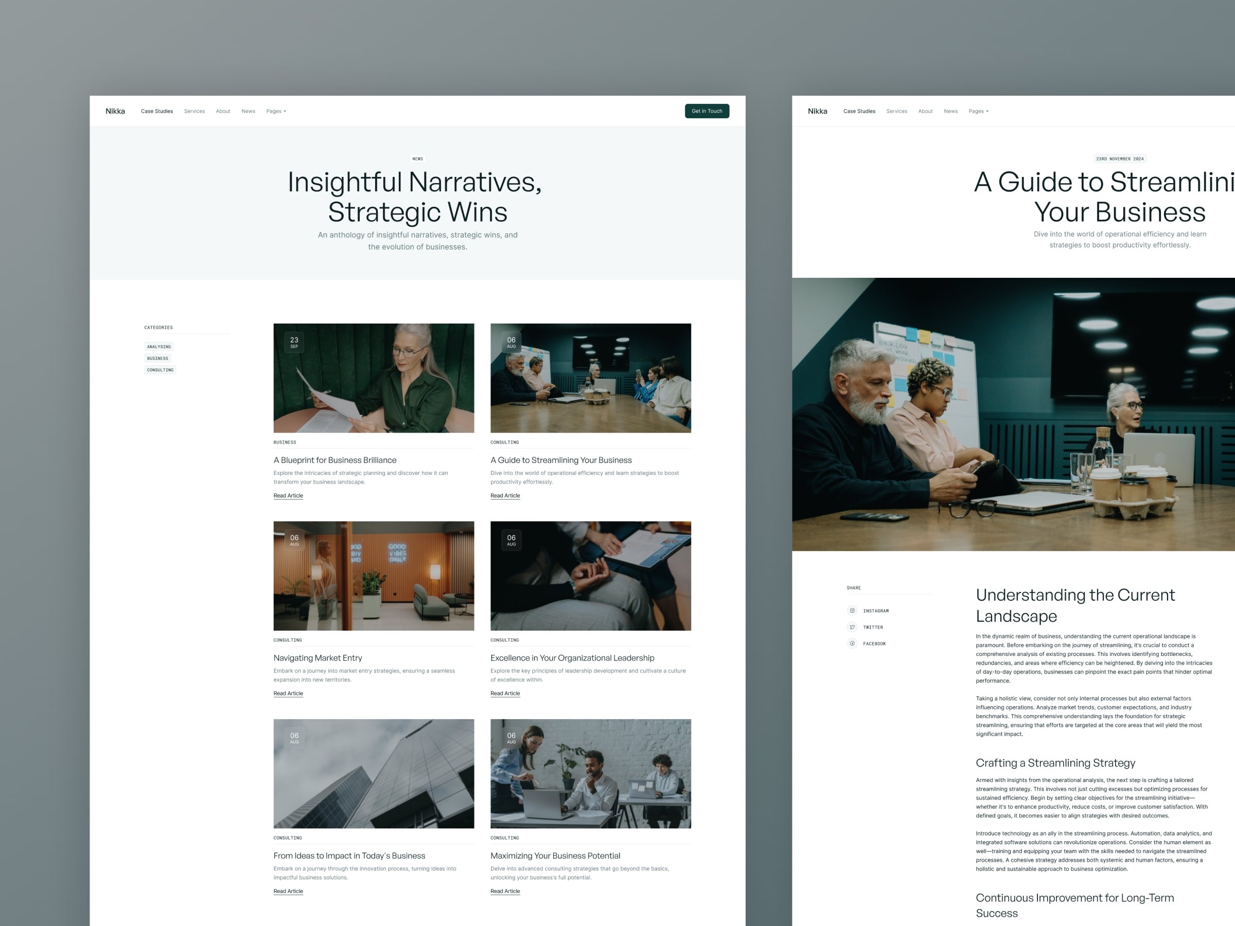 Nikka Framer template preview 4