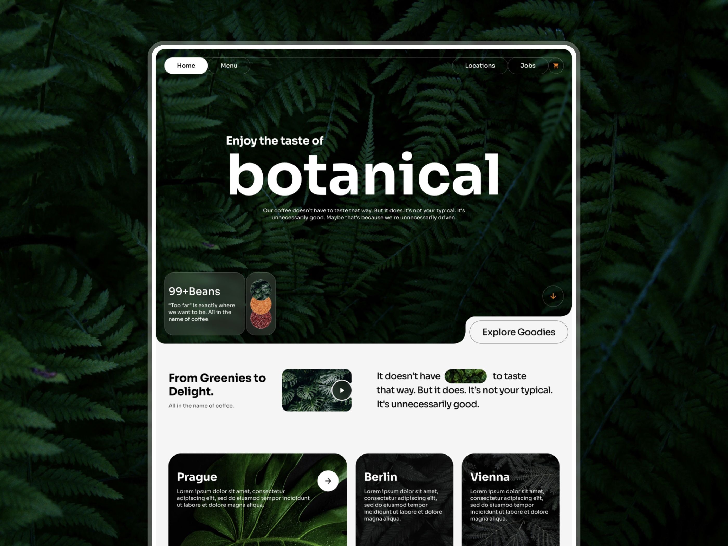 Botanical Framer template preview 1