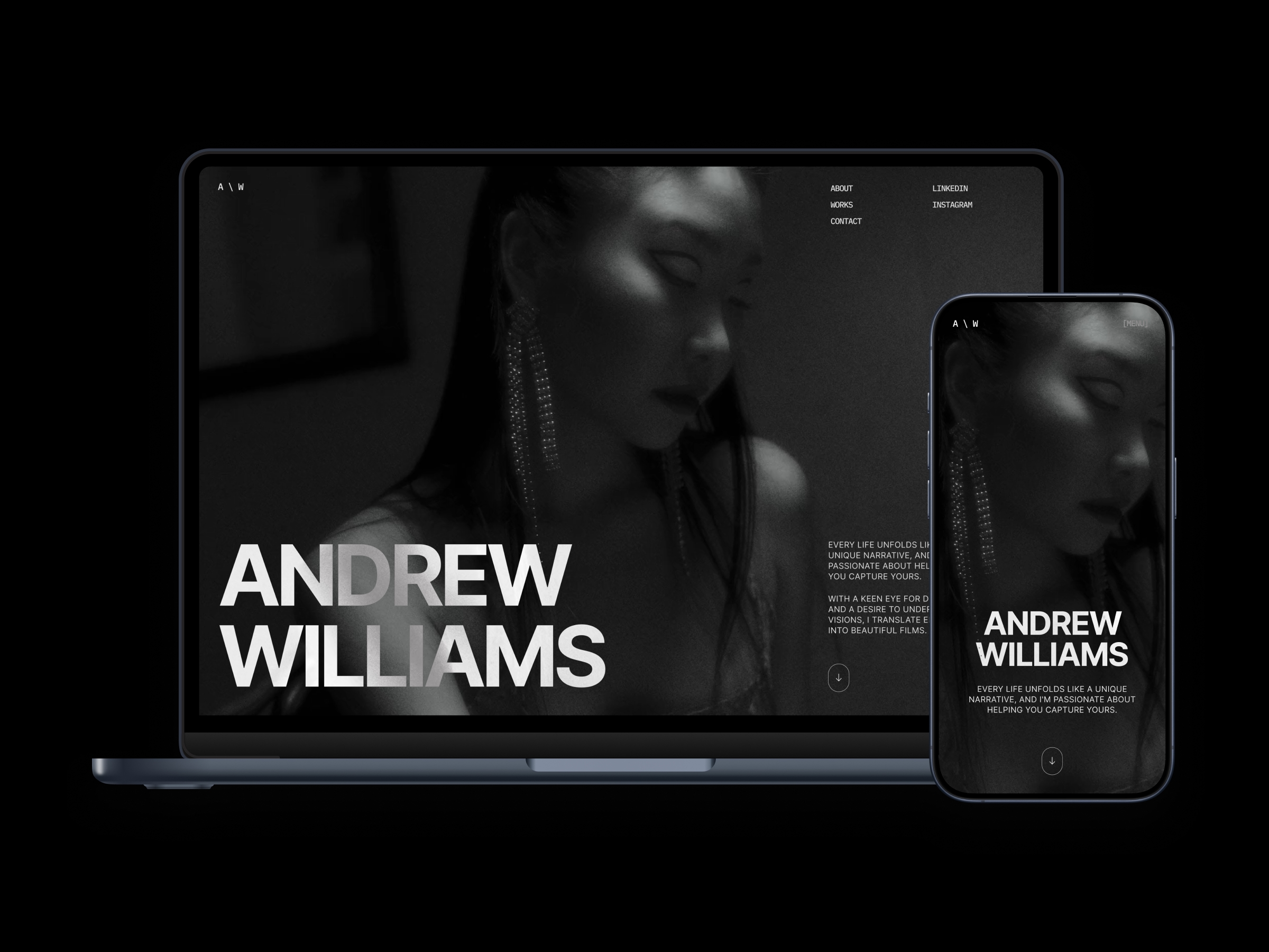 AWilliams Framer template preview 4