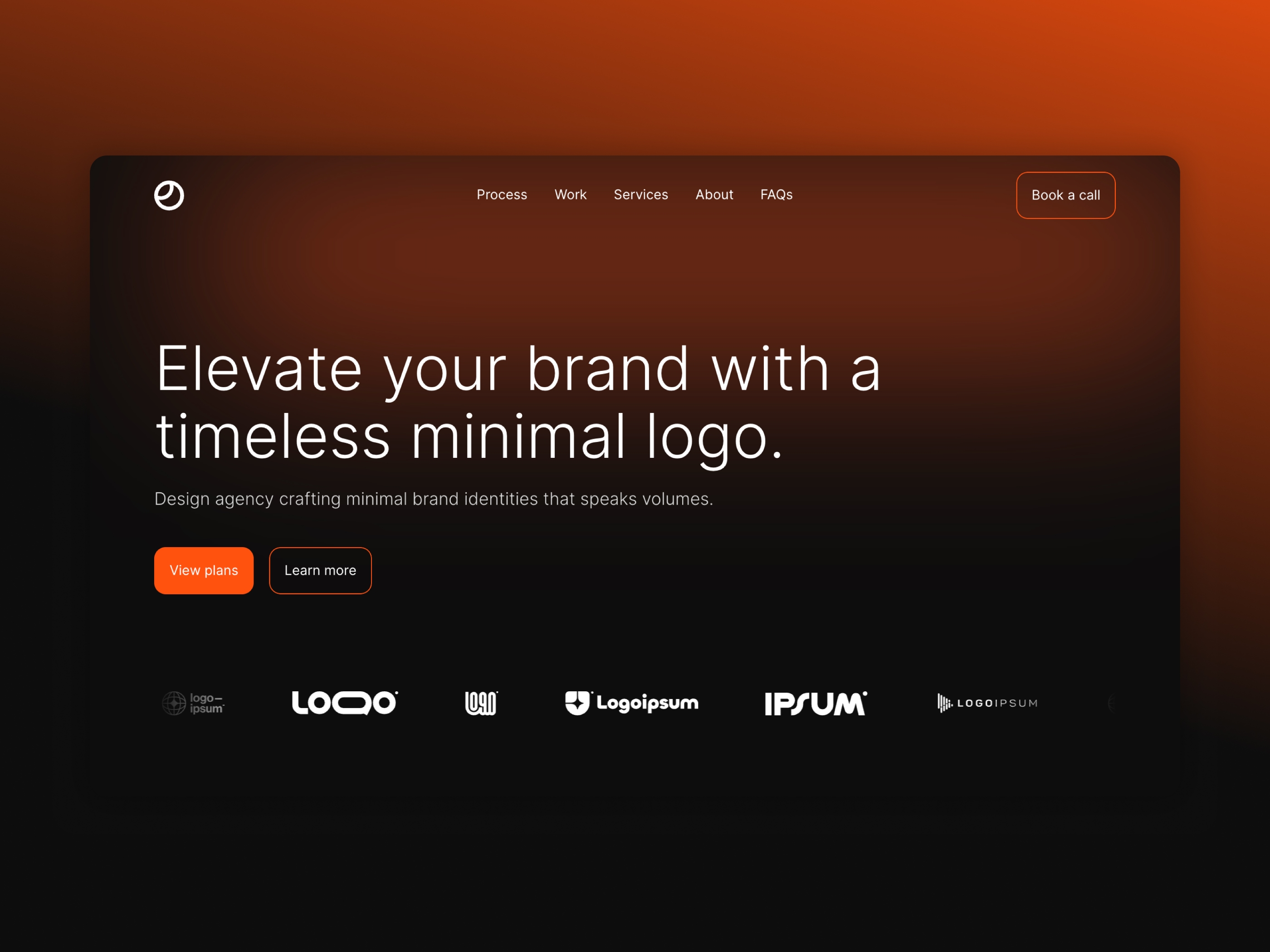 LogoFolio Framer template preview 1