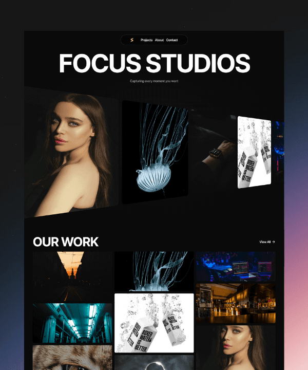 FocusStudios Framer template preview 1