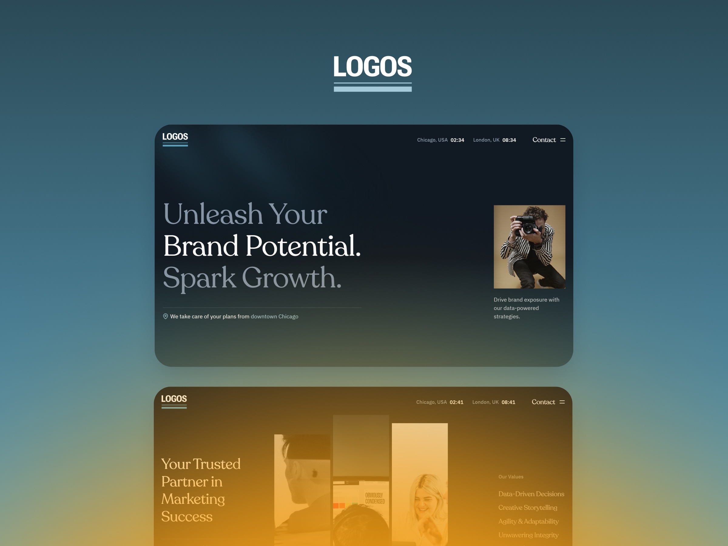 Logos Framer template preview 1