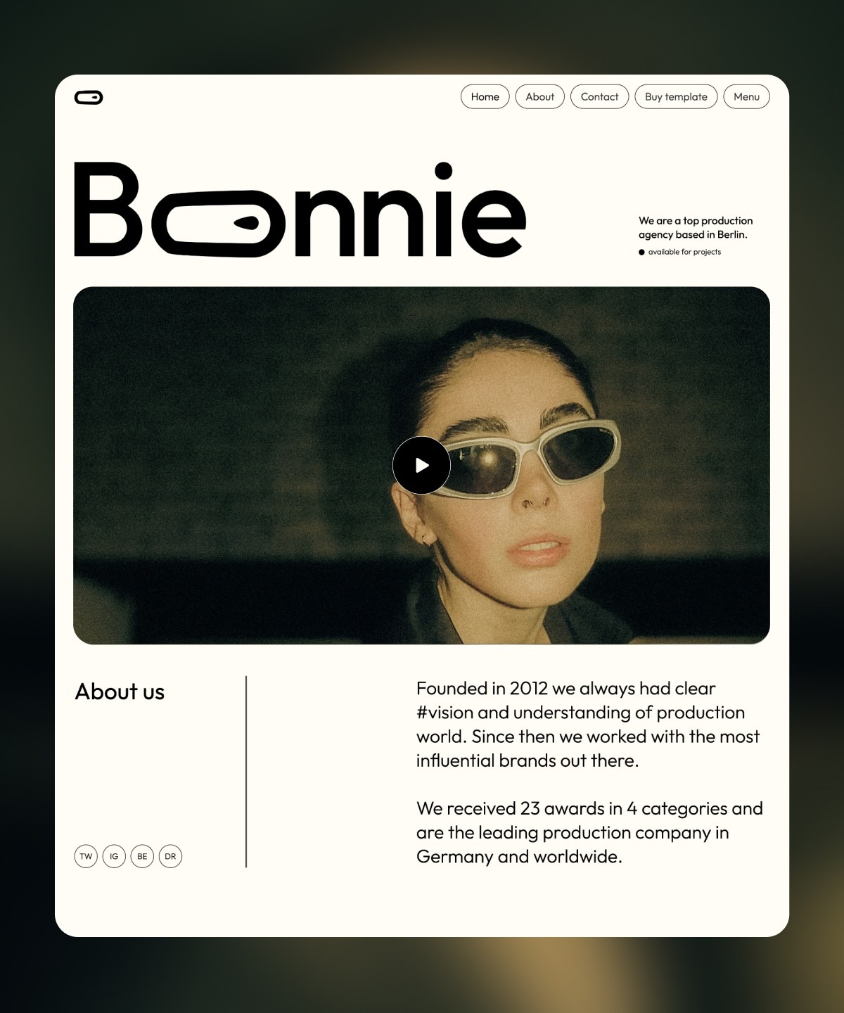 Bonnie Framer template preview 1