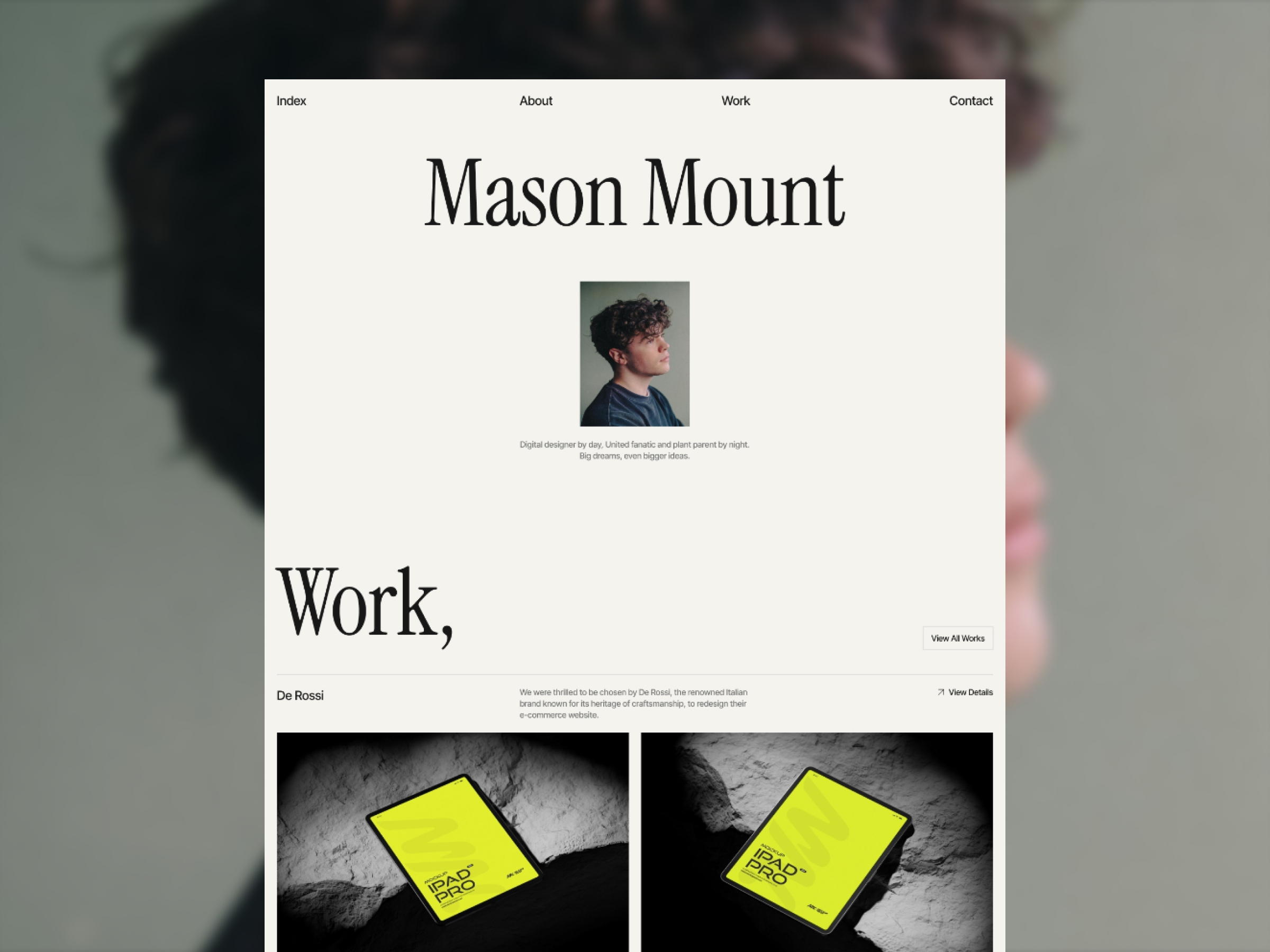 MasonMount Framer template preview 1