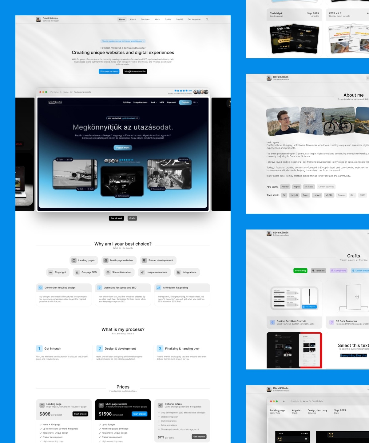 MacVision Framer template preview 3