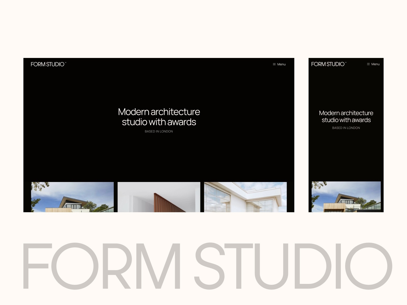 FORM STUDIO Framer template preview 4