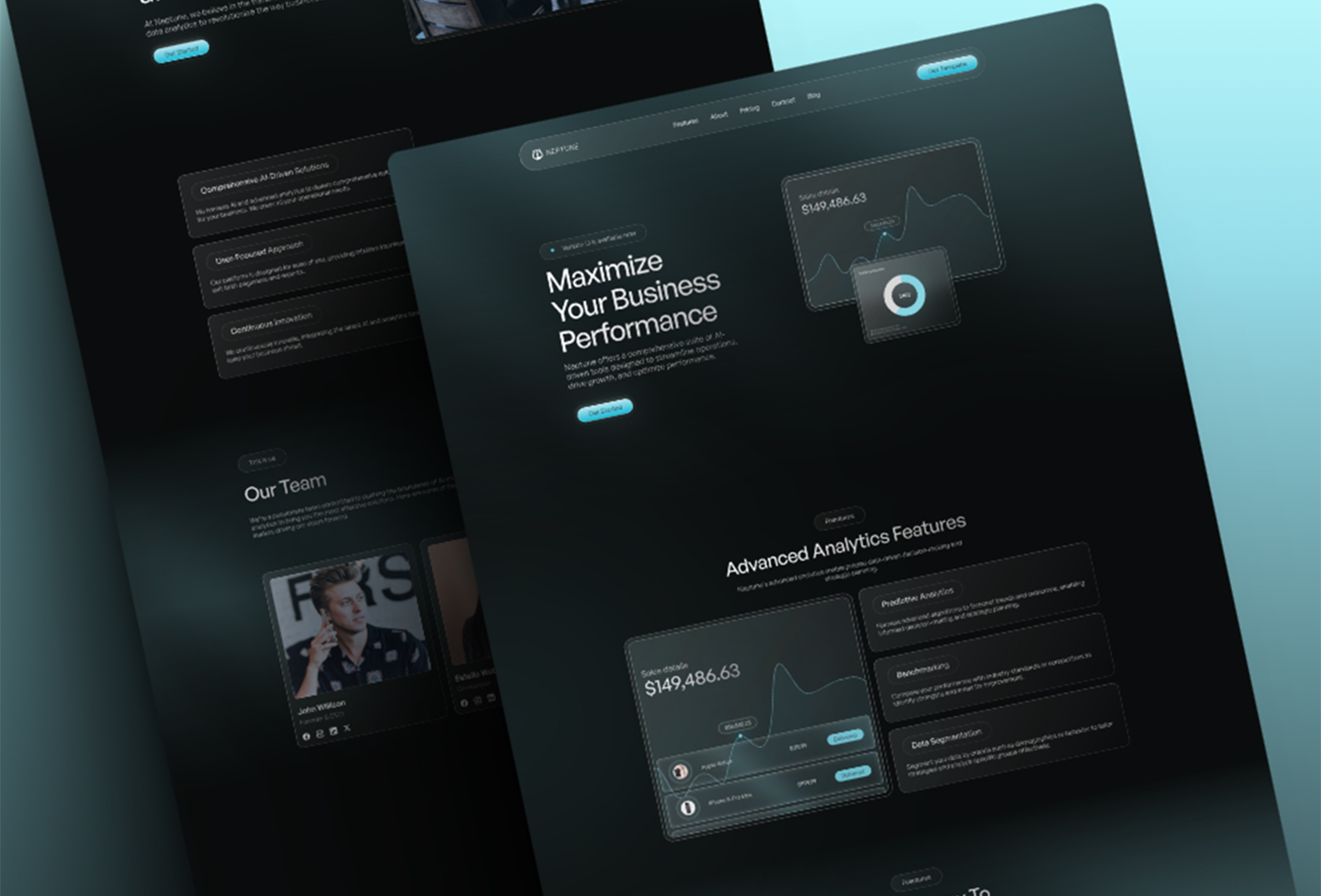 Neptune Framer template preview 3