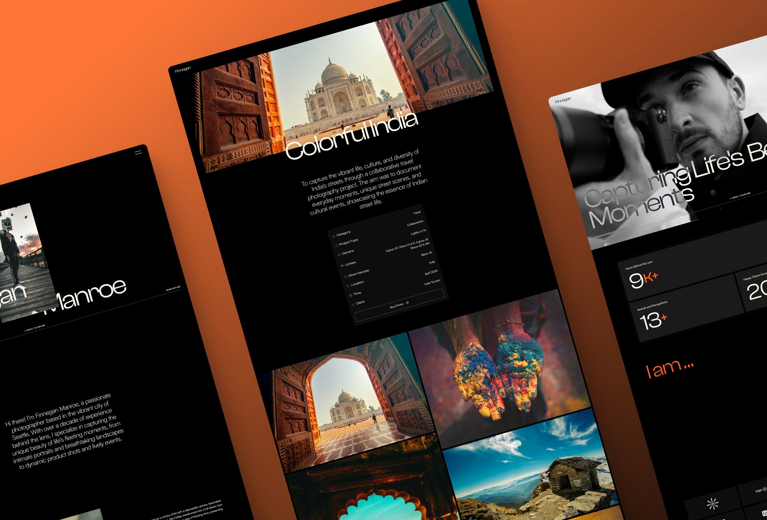 Photographer Framer template preview 2