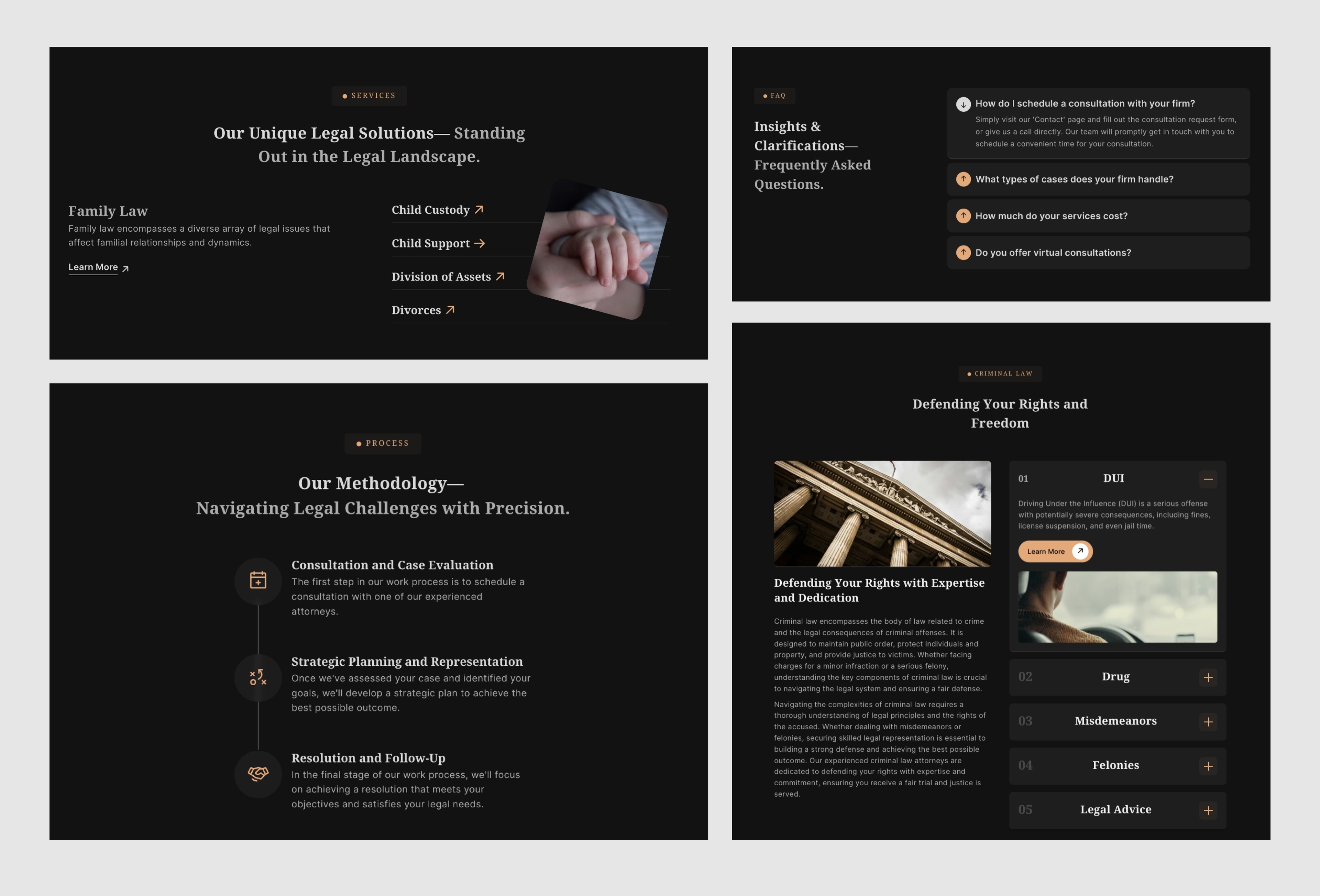 LawHub Framer template preview 4