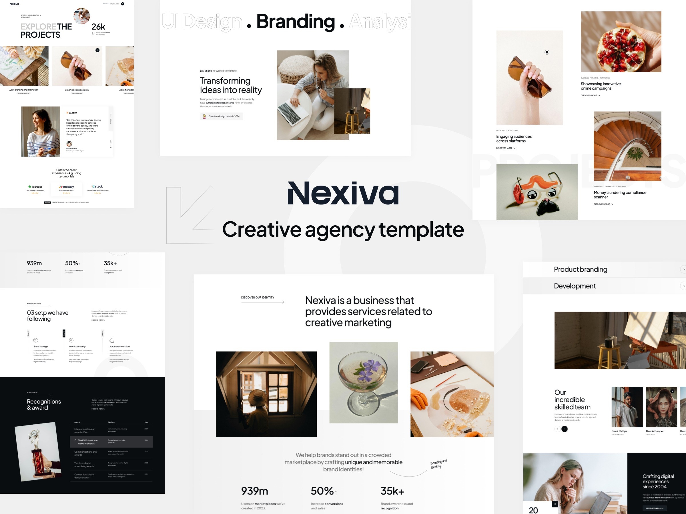 Nexiva Framer template preview 4