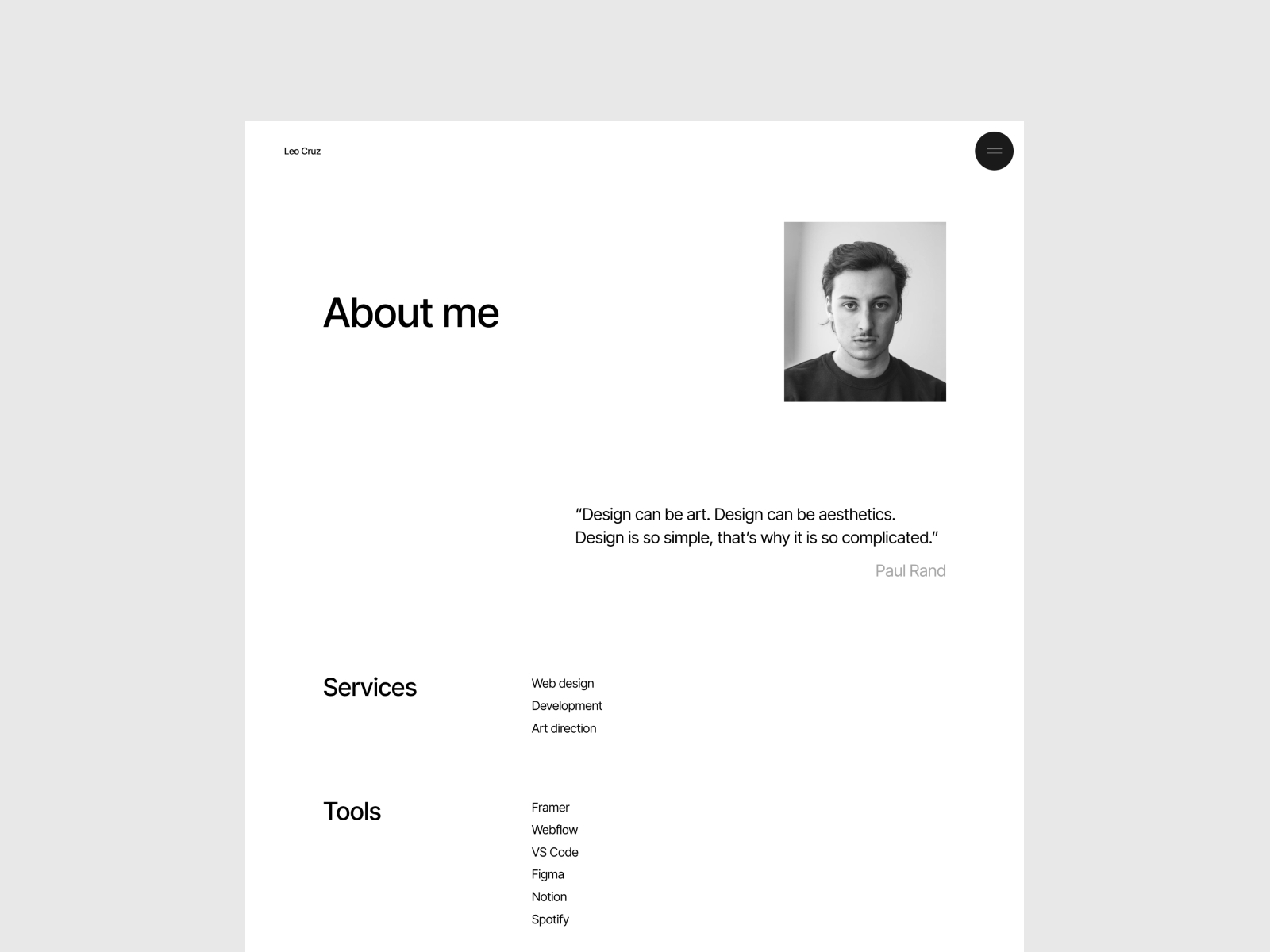 LEO Framer template preview 4