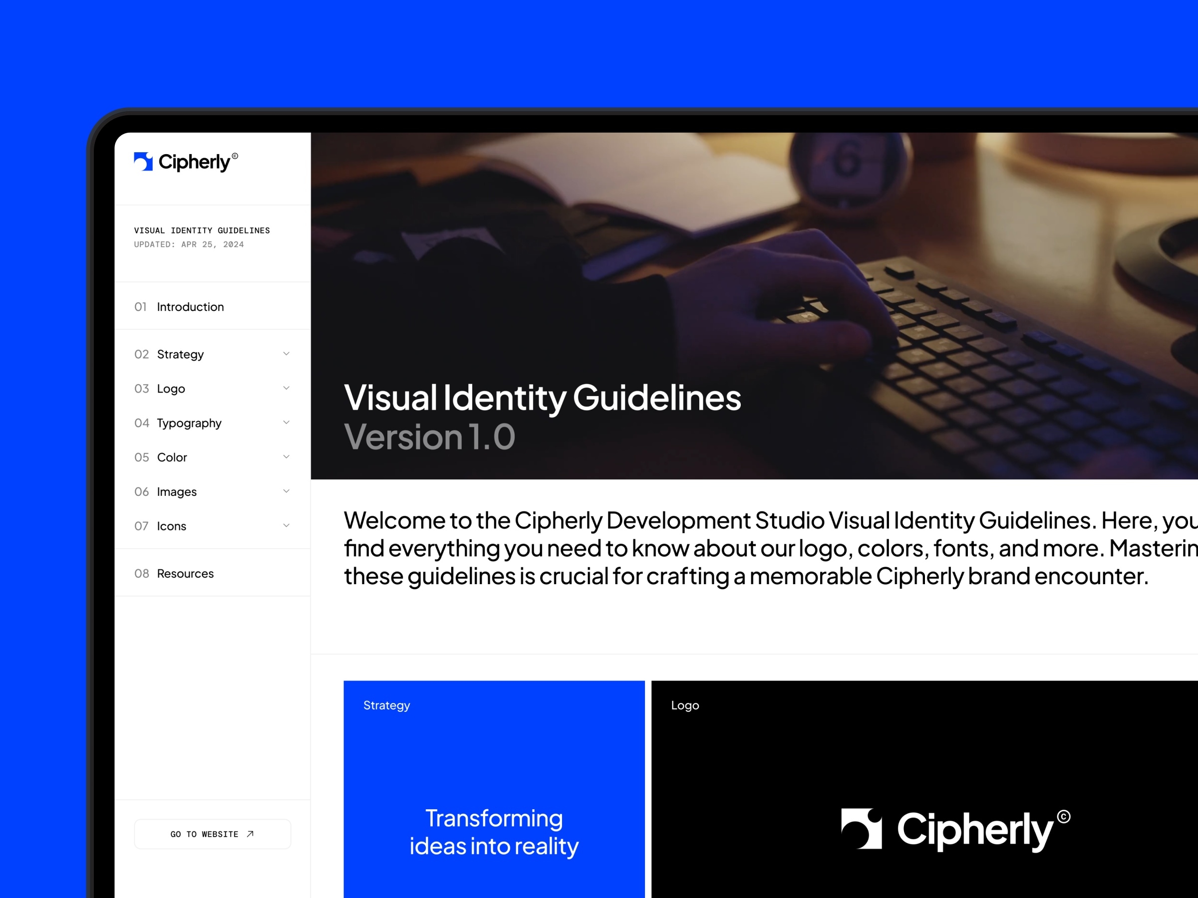 Cipherly Framer template preview 1