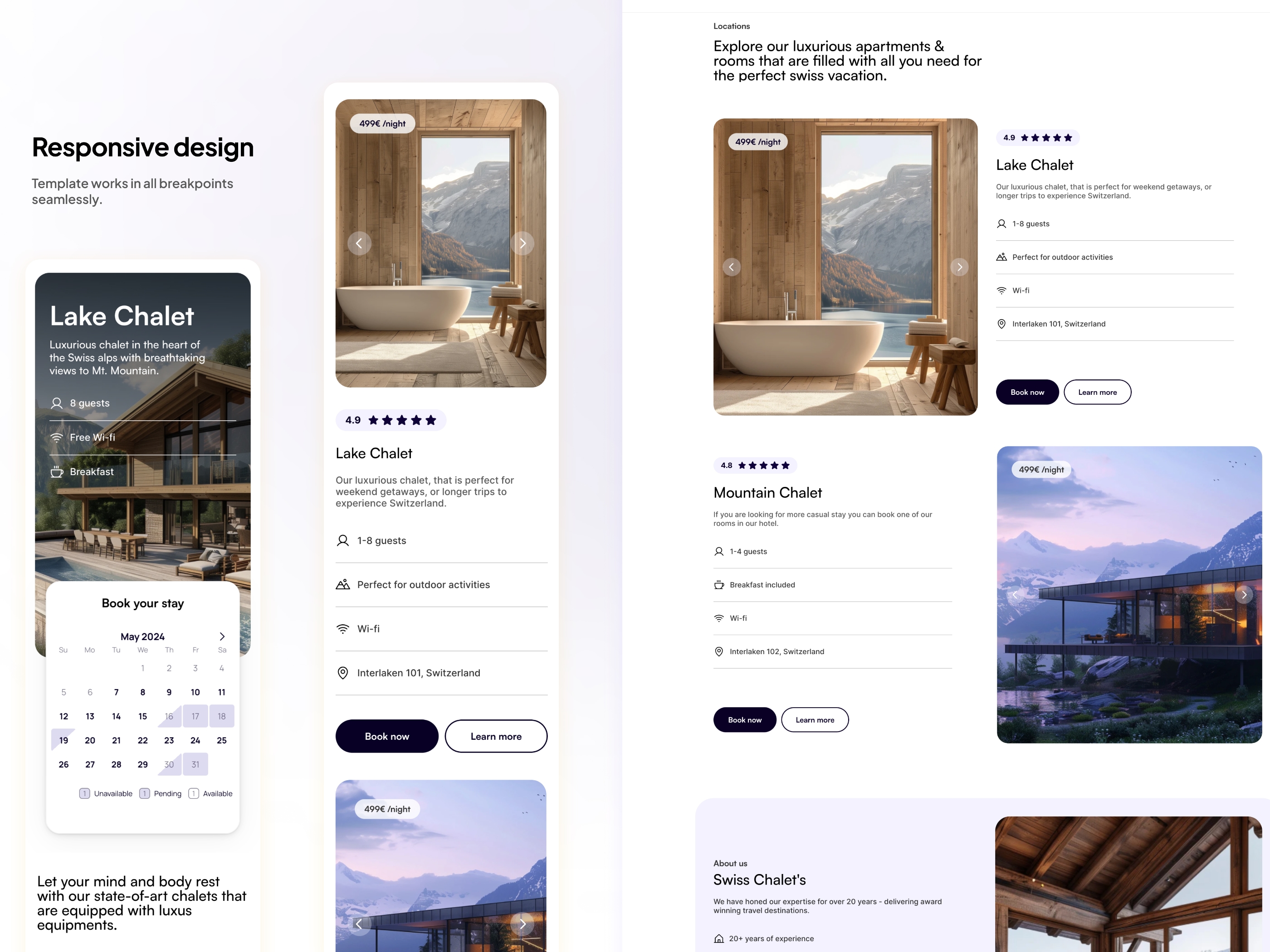 Chalet Framer template preview 2