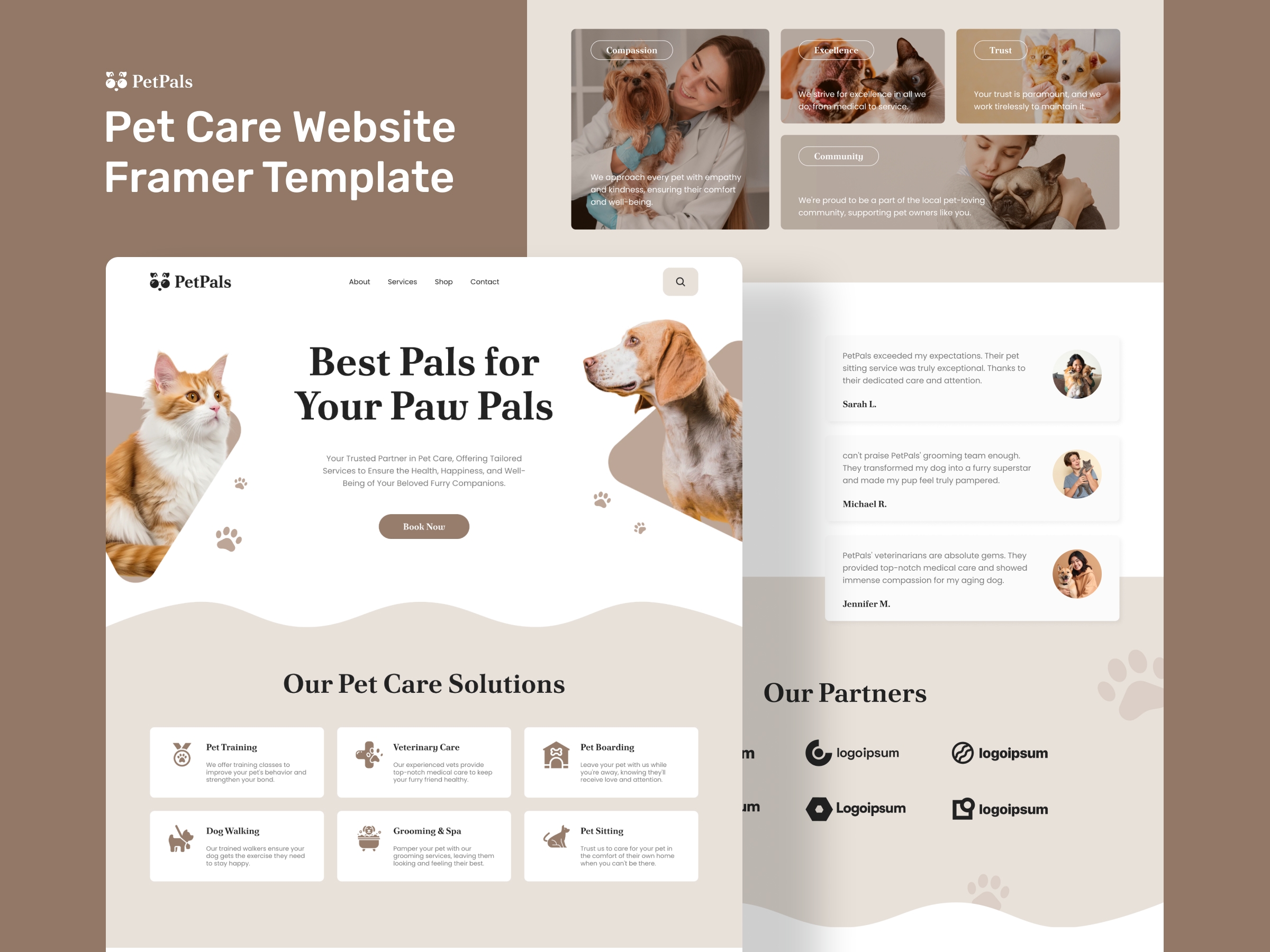 Petpals Framer template preview 1