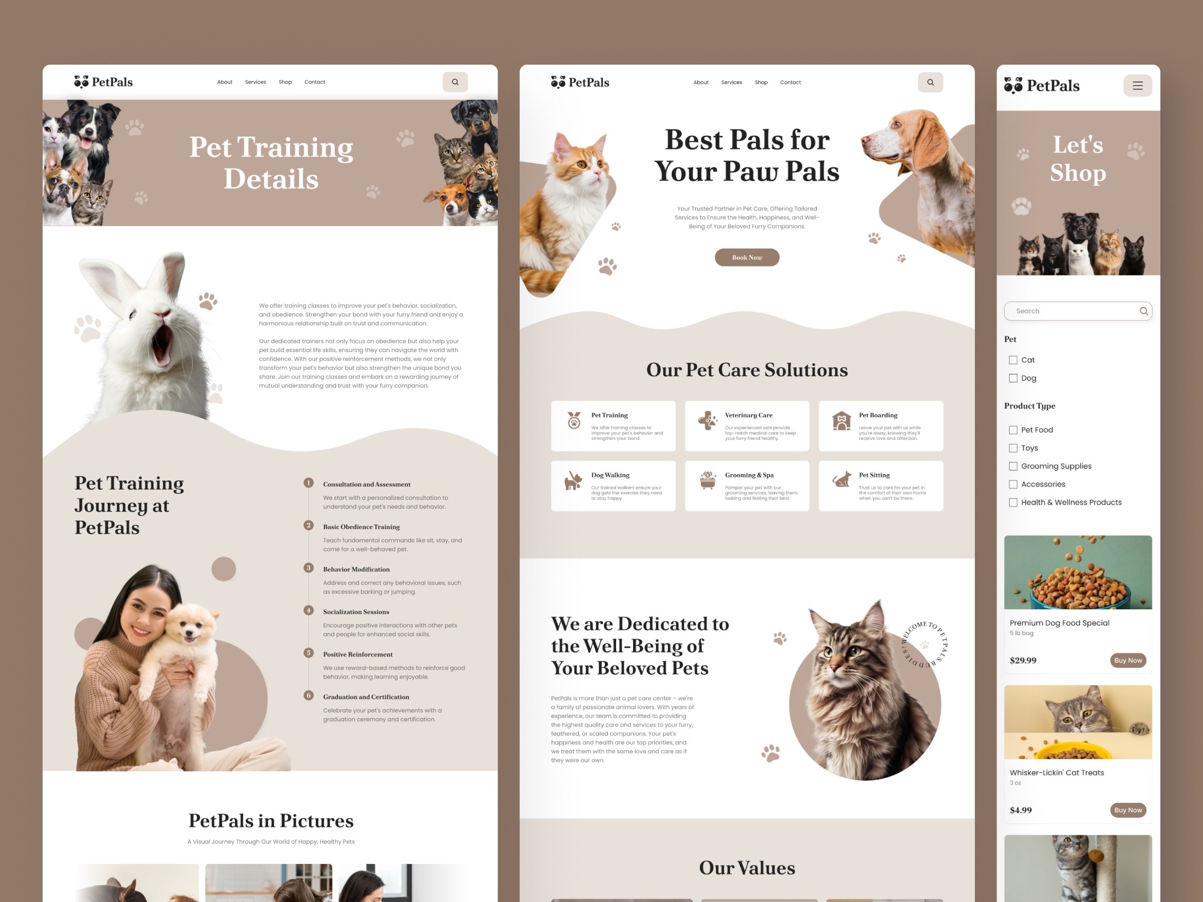 Petpals Framer template preview 2