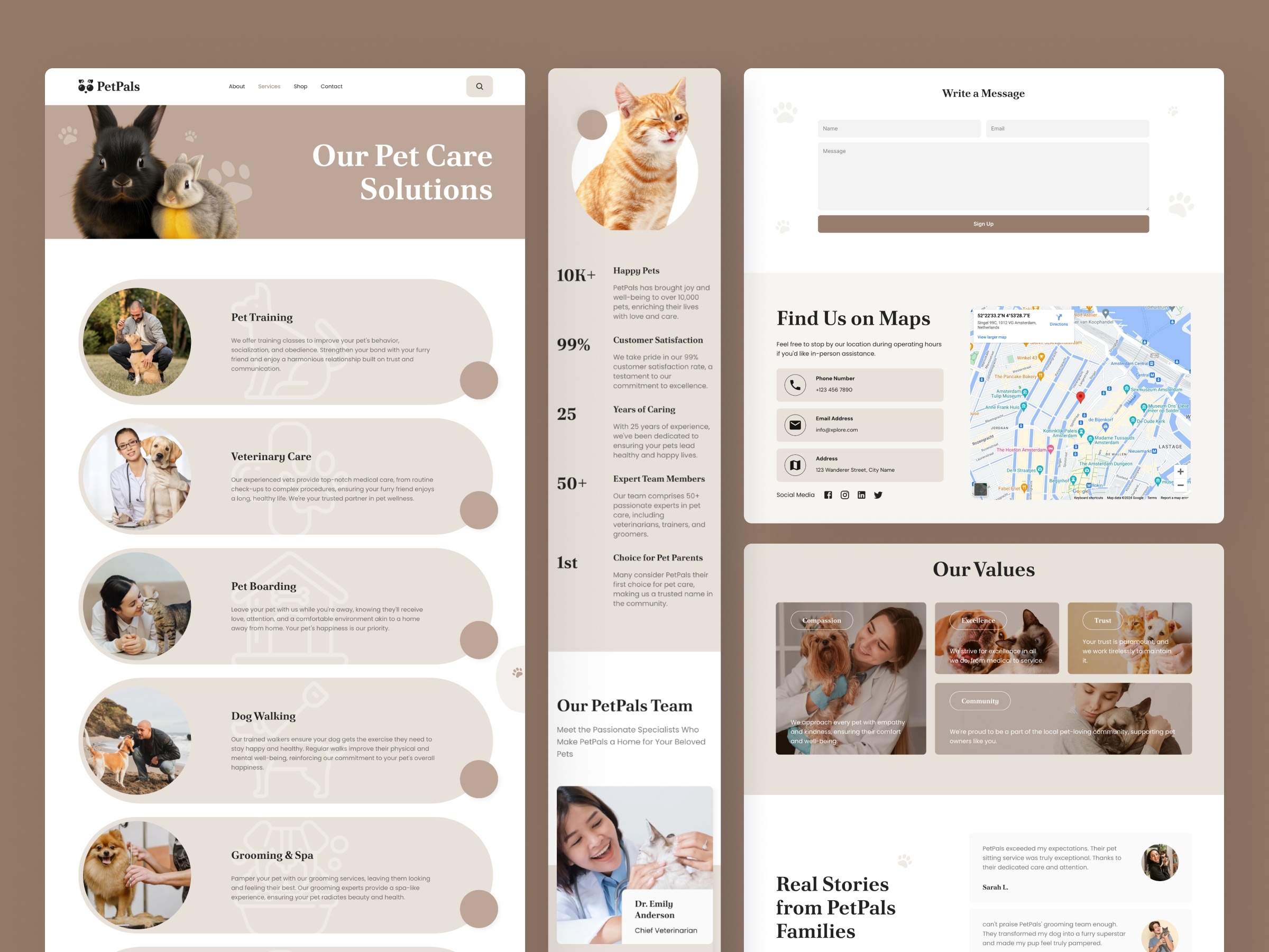 Petpals Framer template preview 3