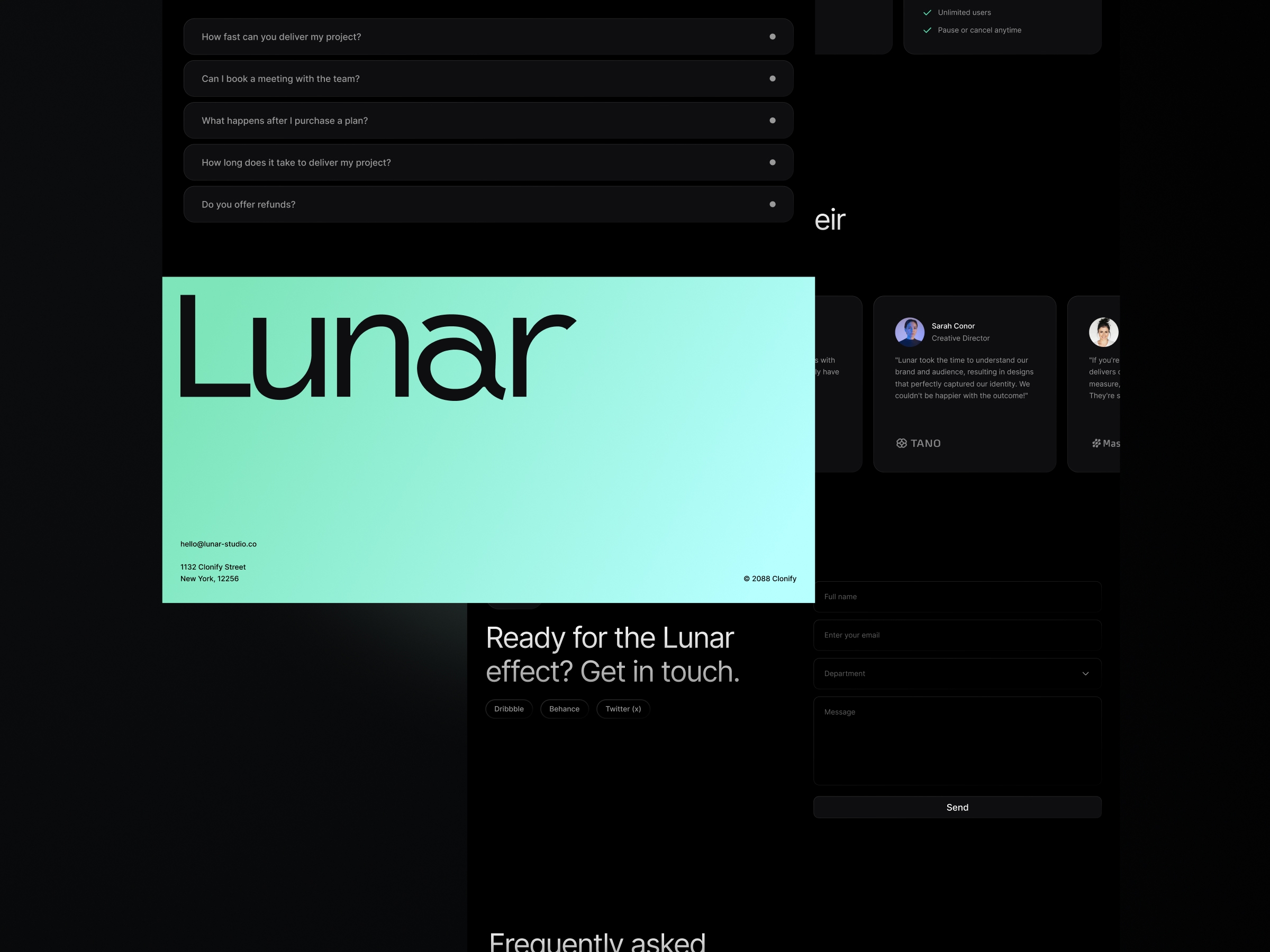 Lunar Framer template preview 4