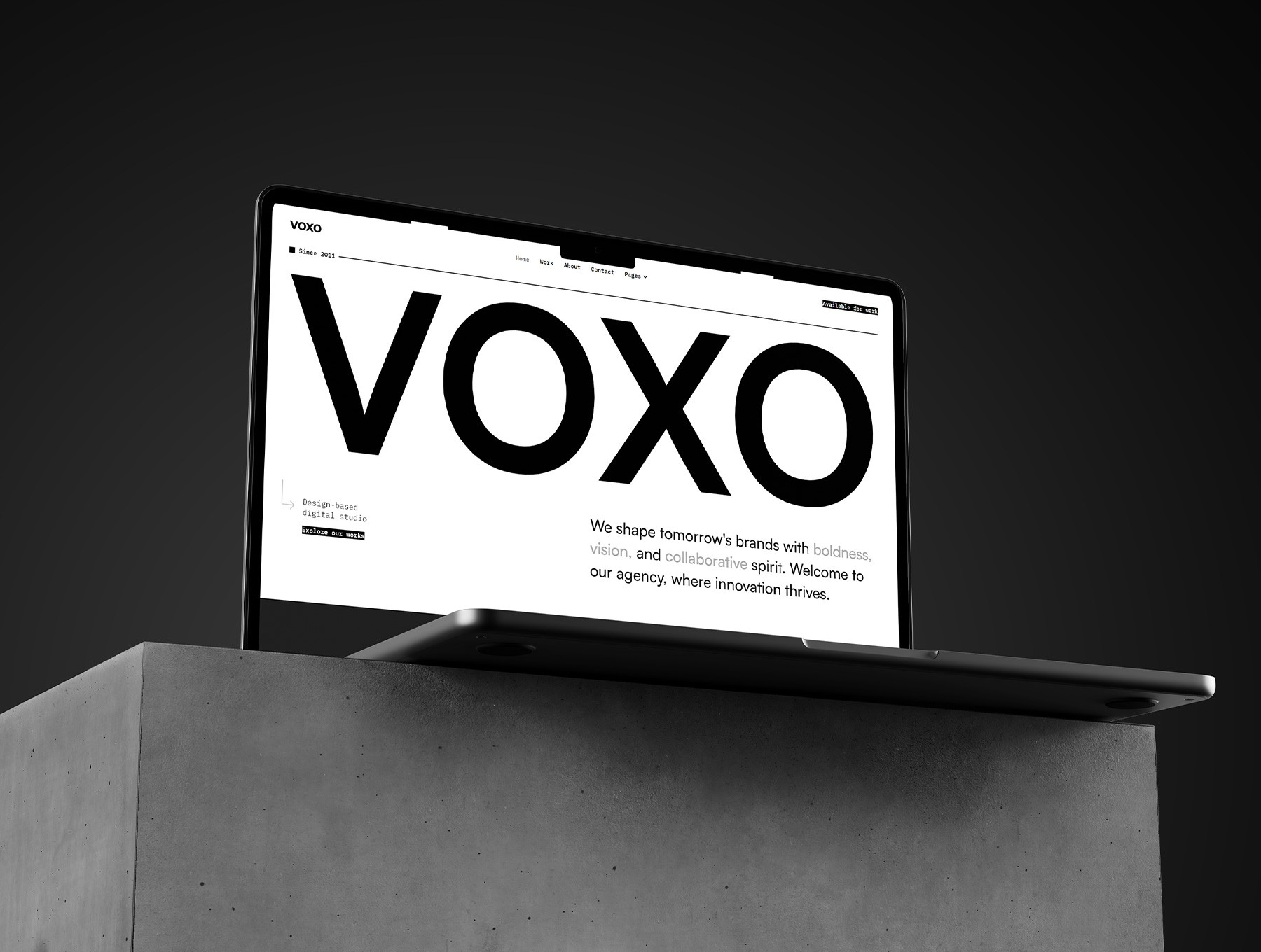 VOXO Framer template preview 1