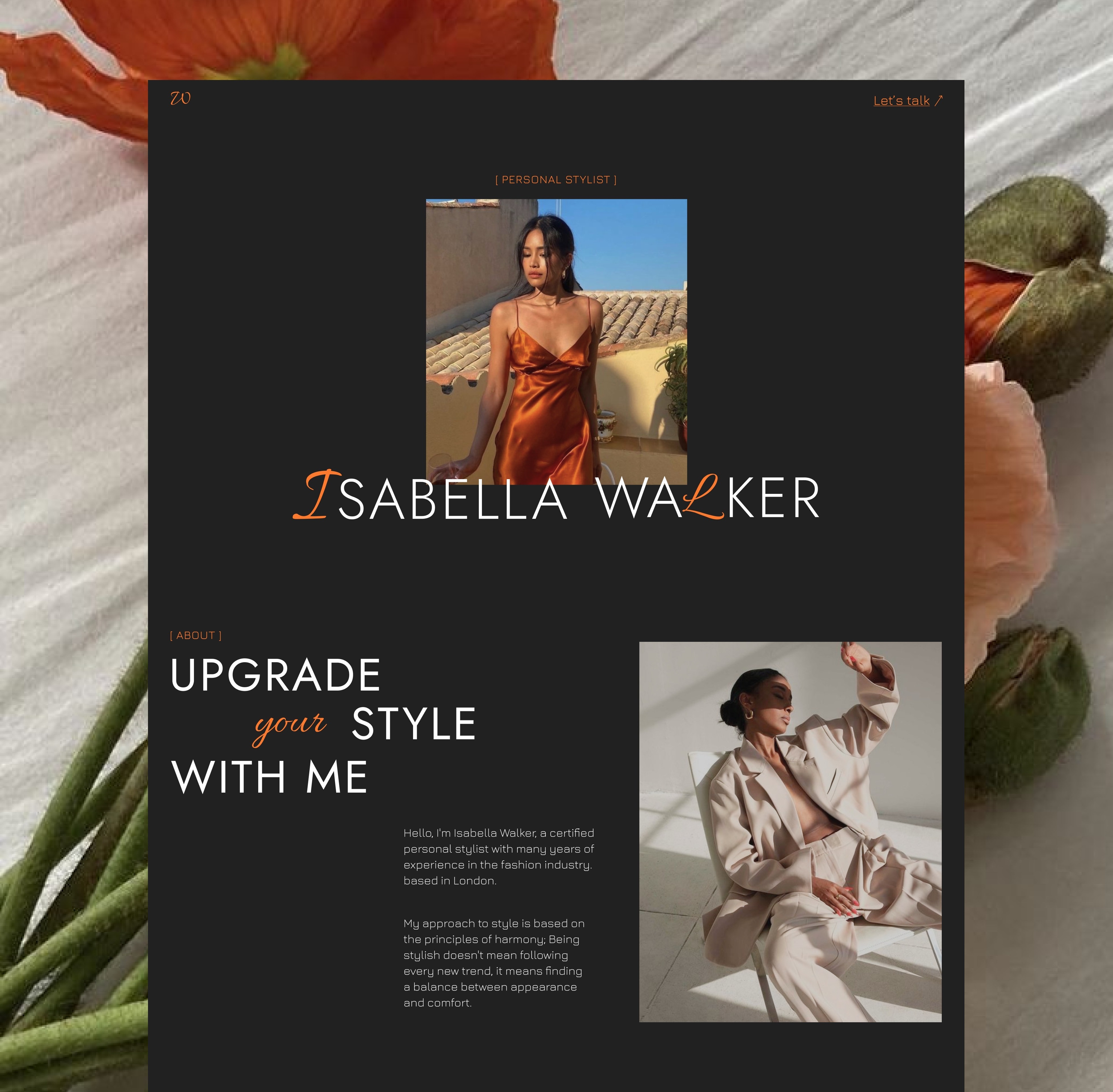 Isabella Framer template preview 1