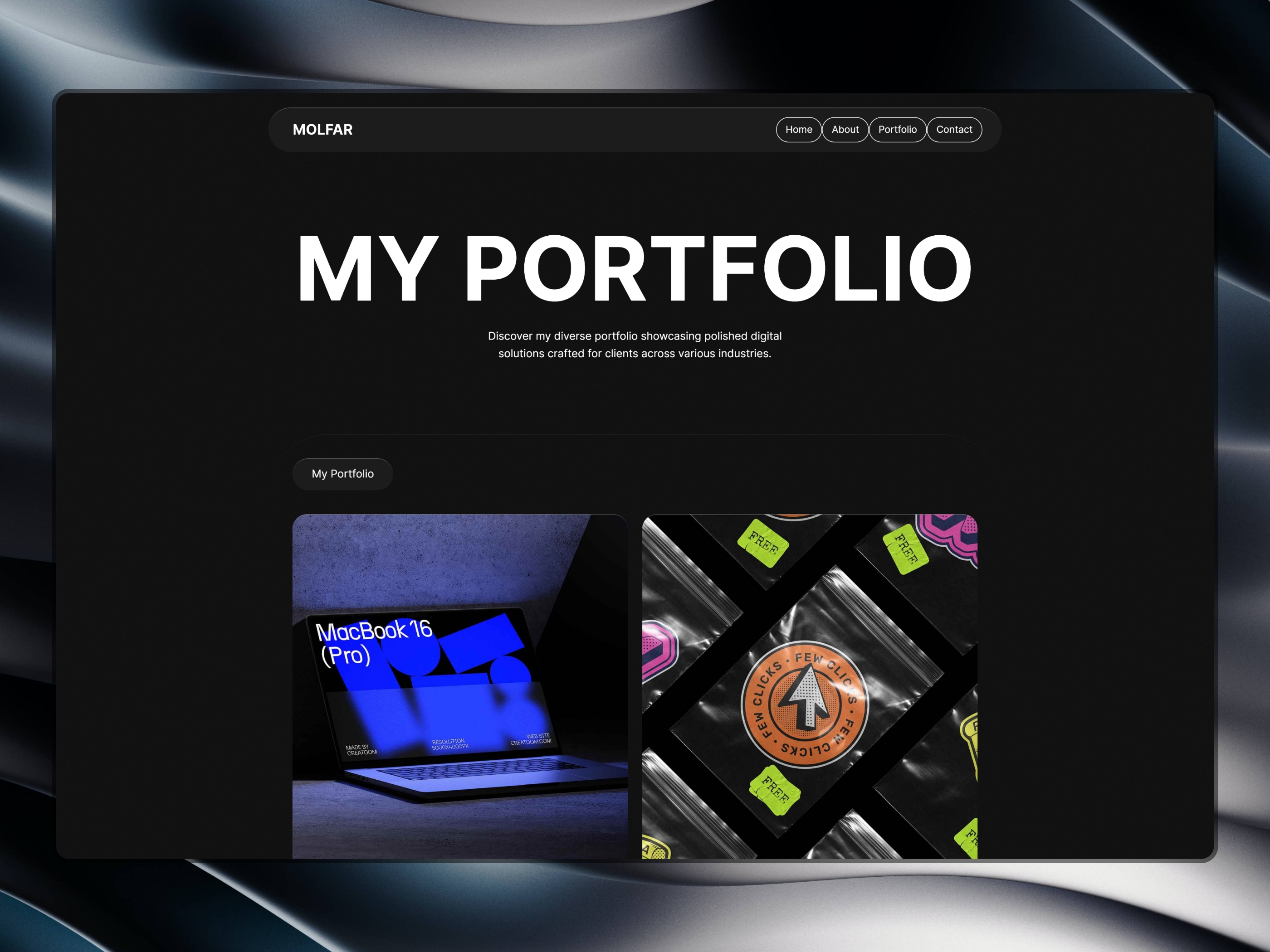 MOLFAR Framer template preview 4