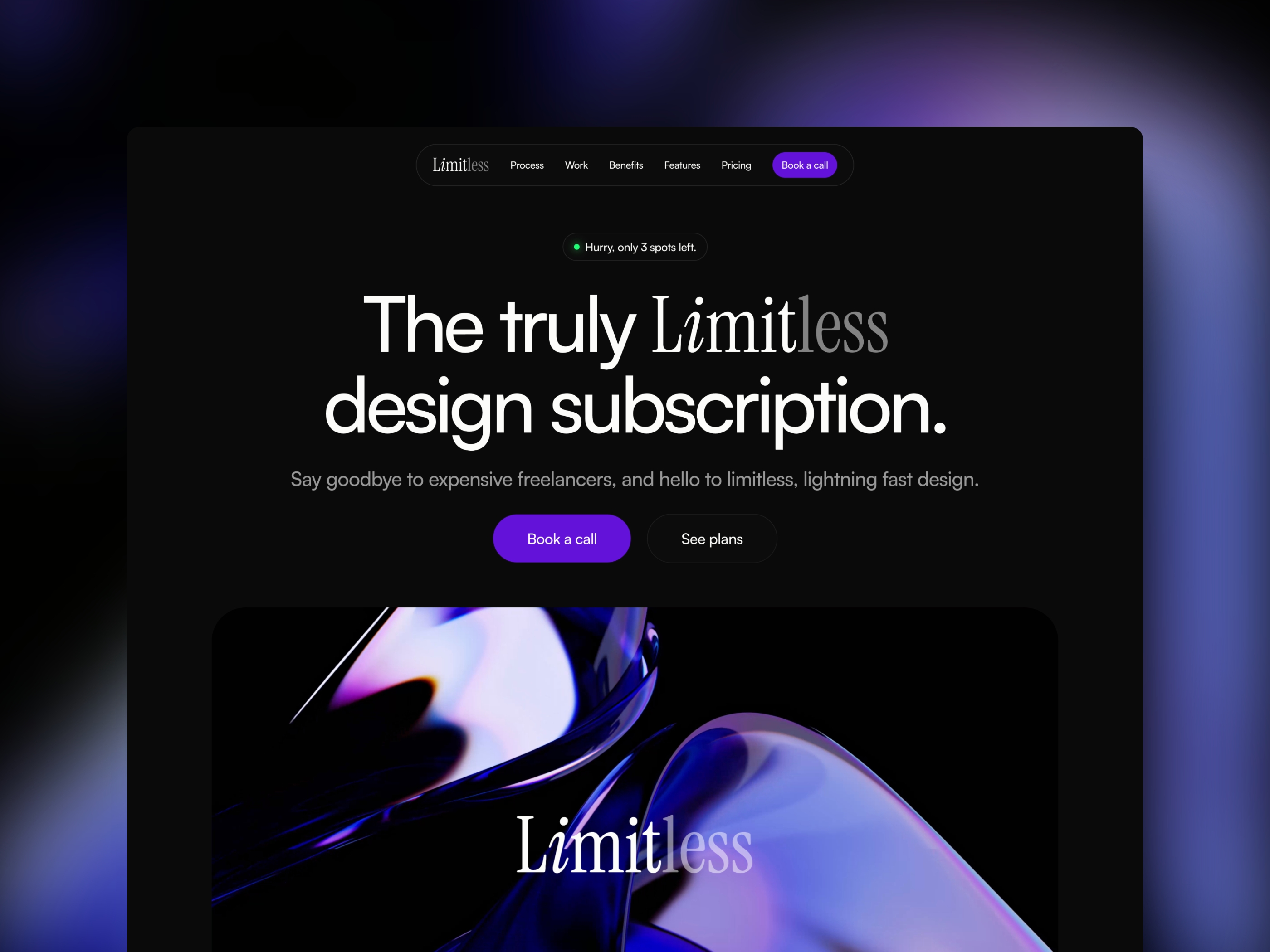 Limitless Framer template preview 1