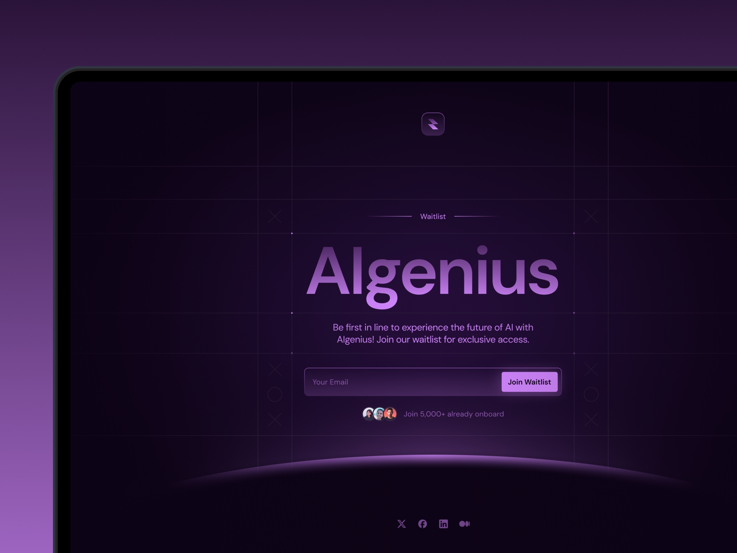 Algenius Framer template preview 1