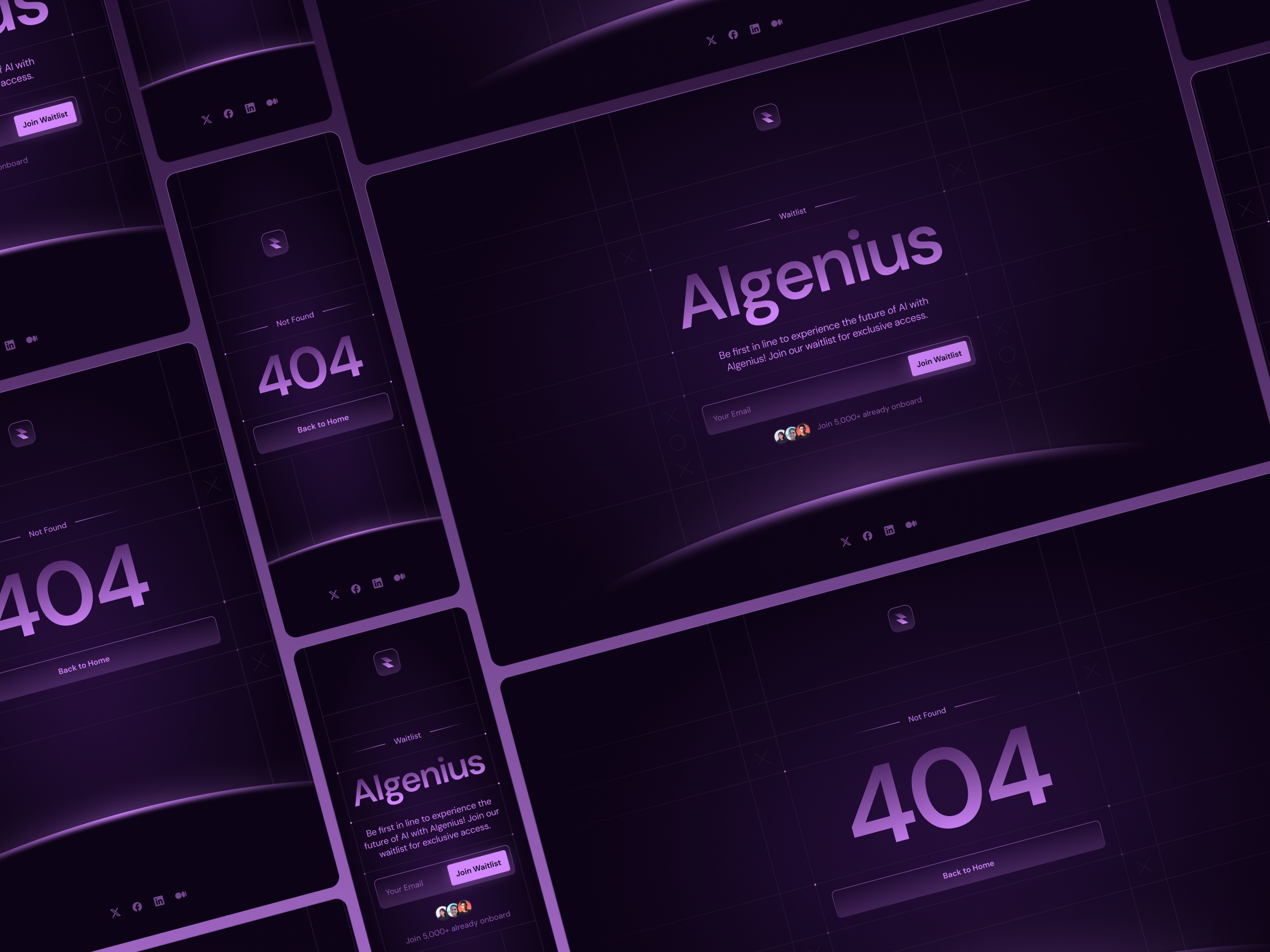 Algenius Framer template preview 3