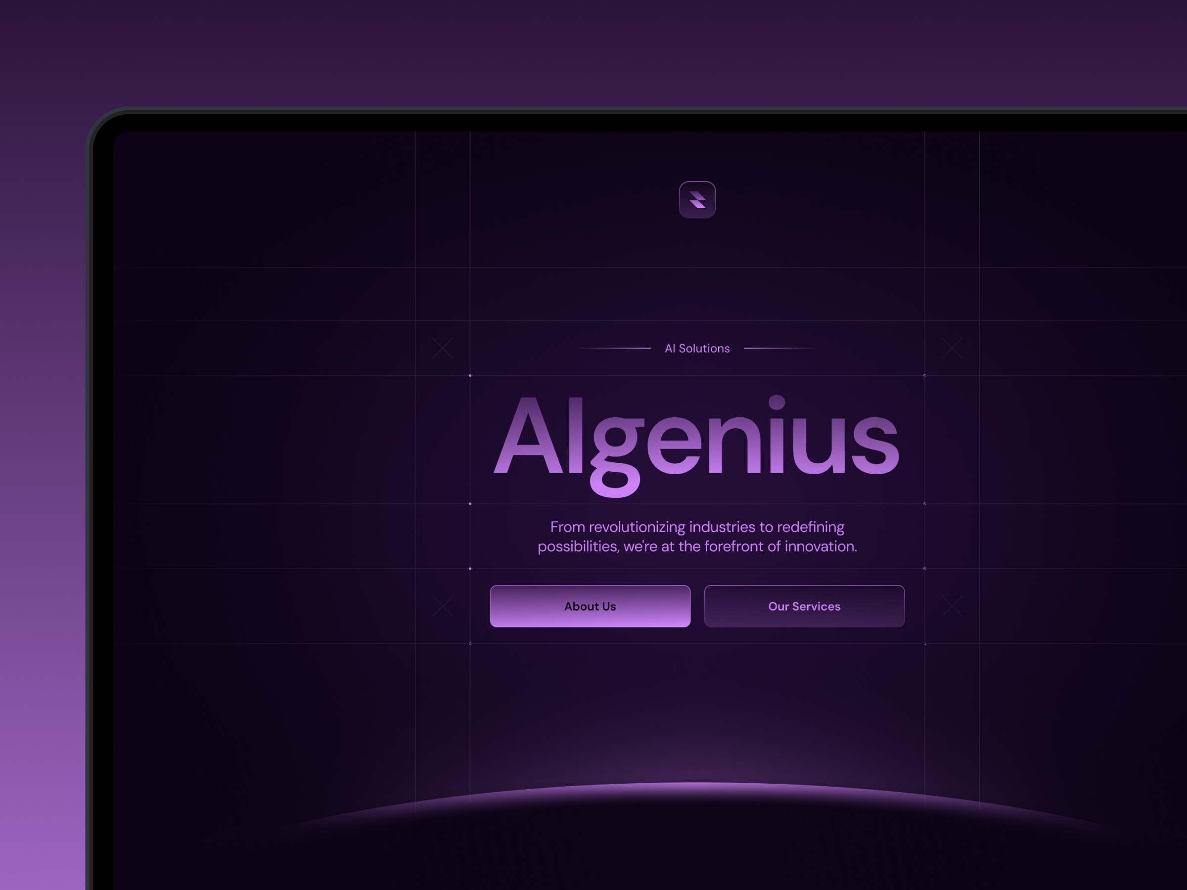 AlgeniusAI Framer template preview 1