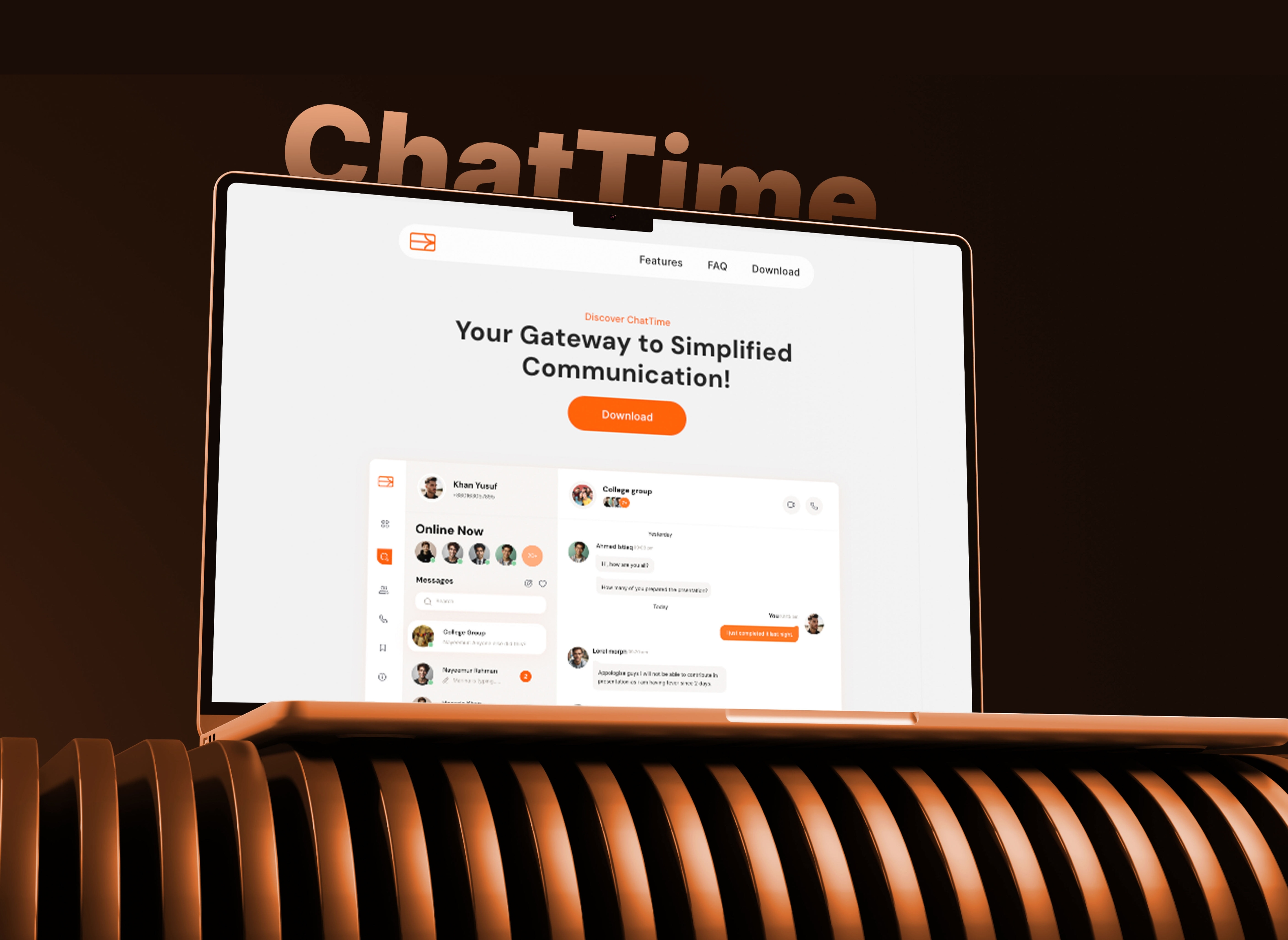 ChatTime Framer template preview 1