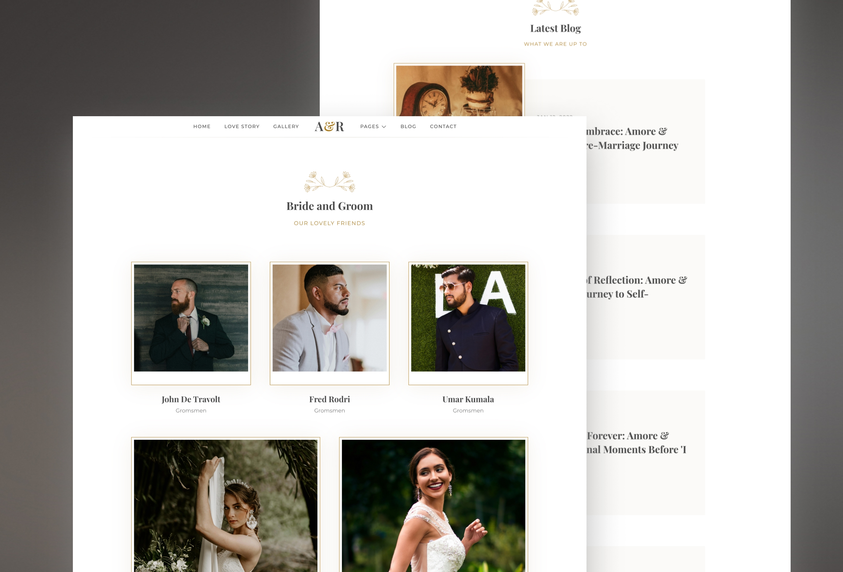 Amore Framer template preview 2