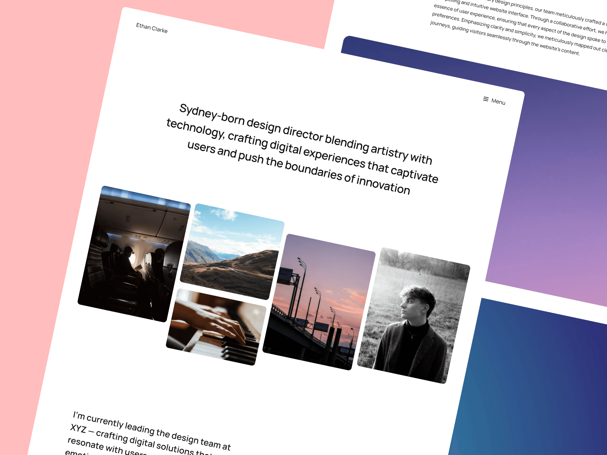 DesignSphere Framer template preview 3