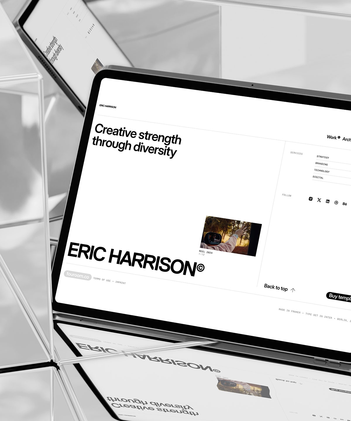 Harrison Framer template preview 1