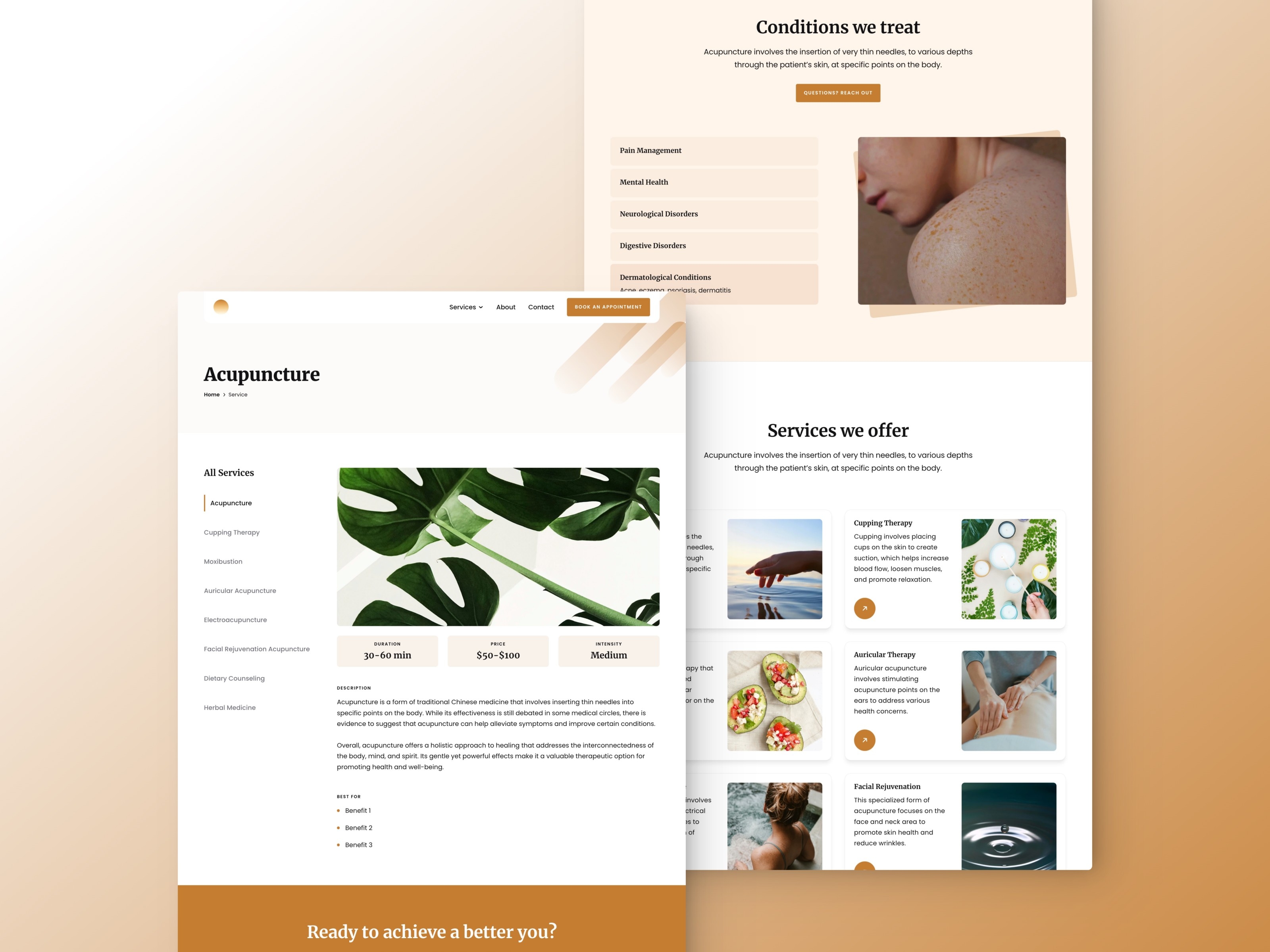 Holistica Framer template preview 3