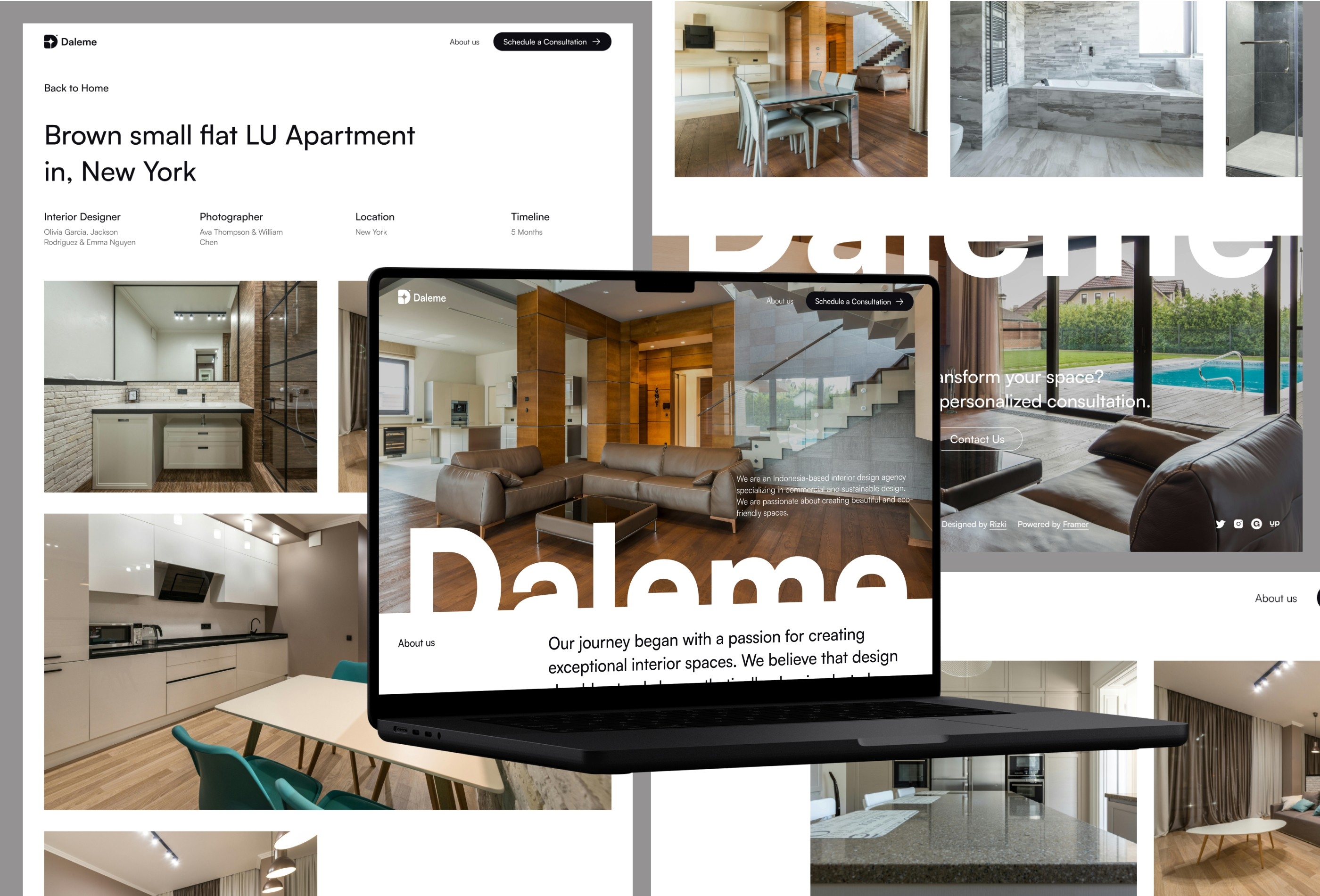 DalemeInterior Framer template preview 4