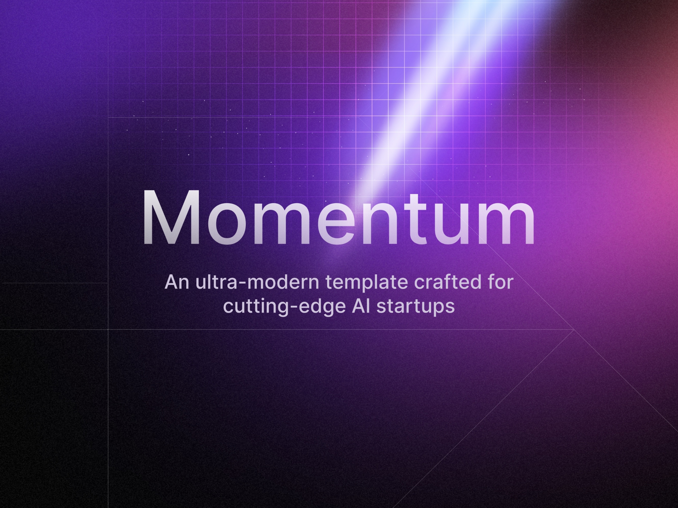 Momentum Framer template preview 4