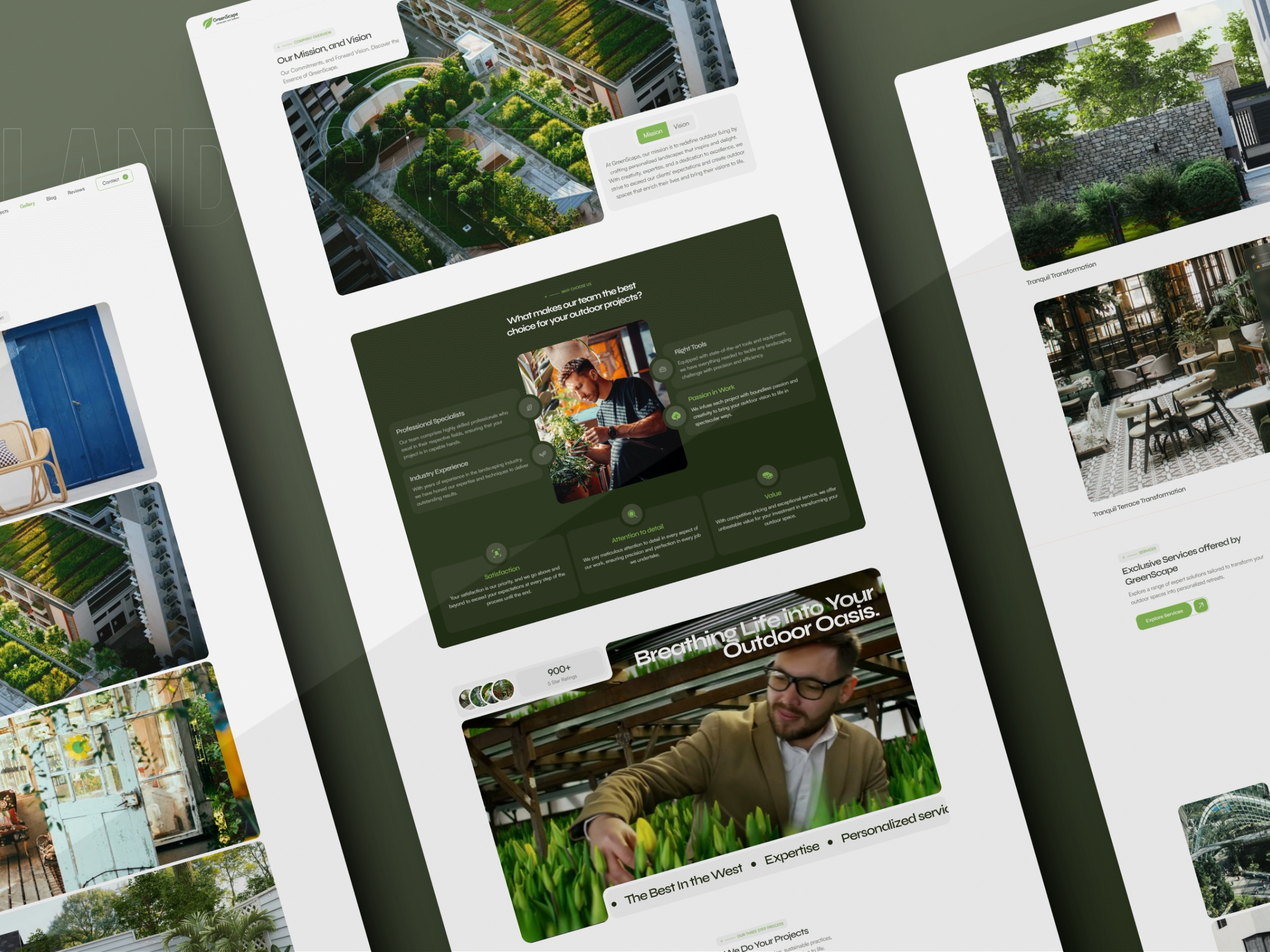 Landscaper Framer template preview 3