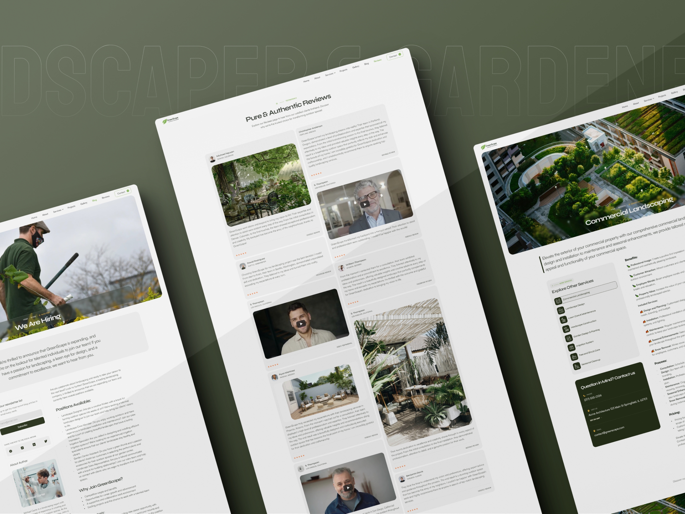 Landscaper Framer template preview 4