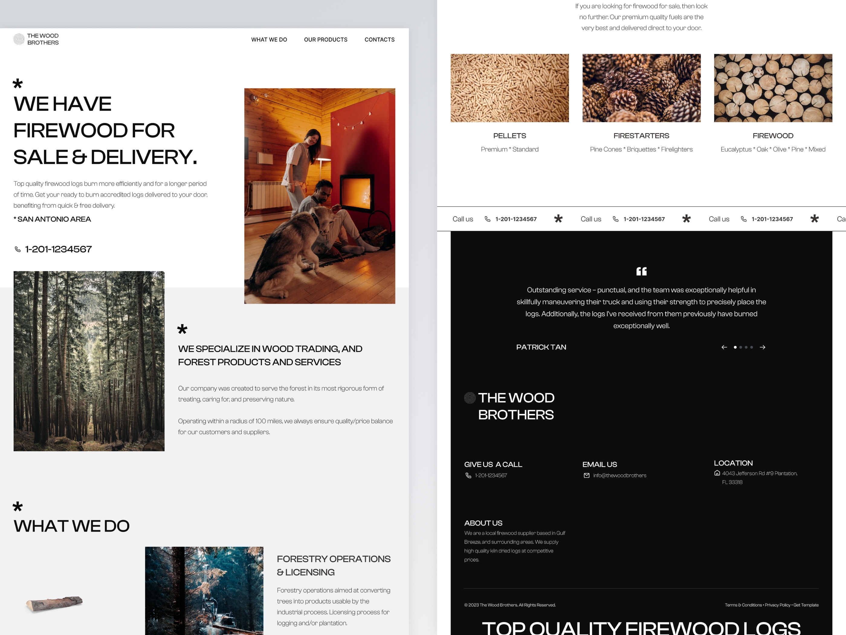 TheWoodBros Framer template preview 2