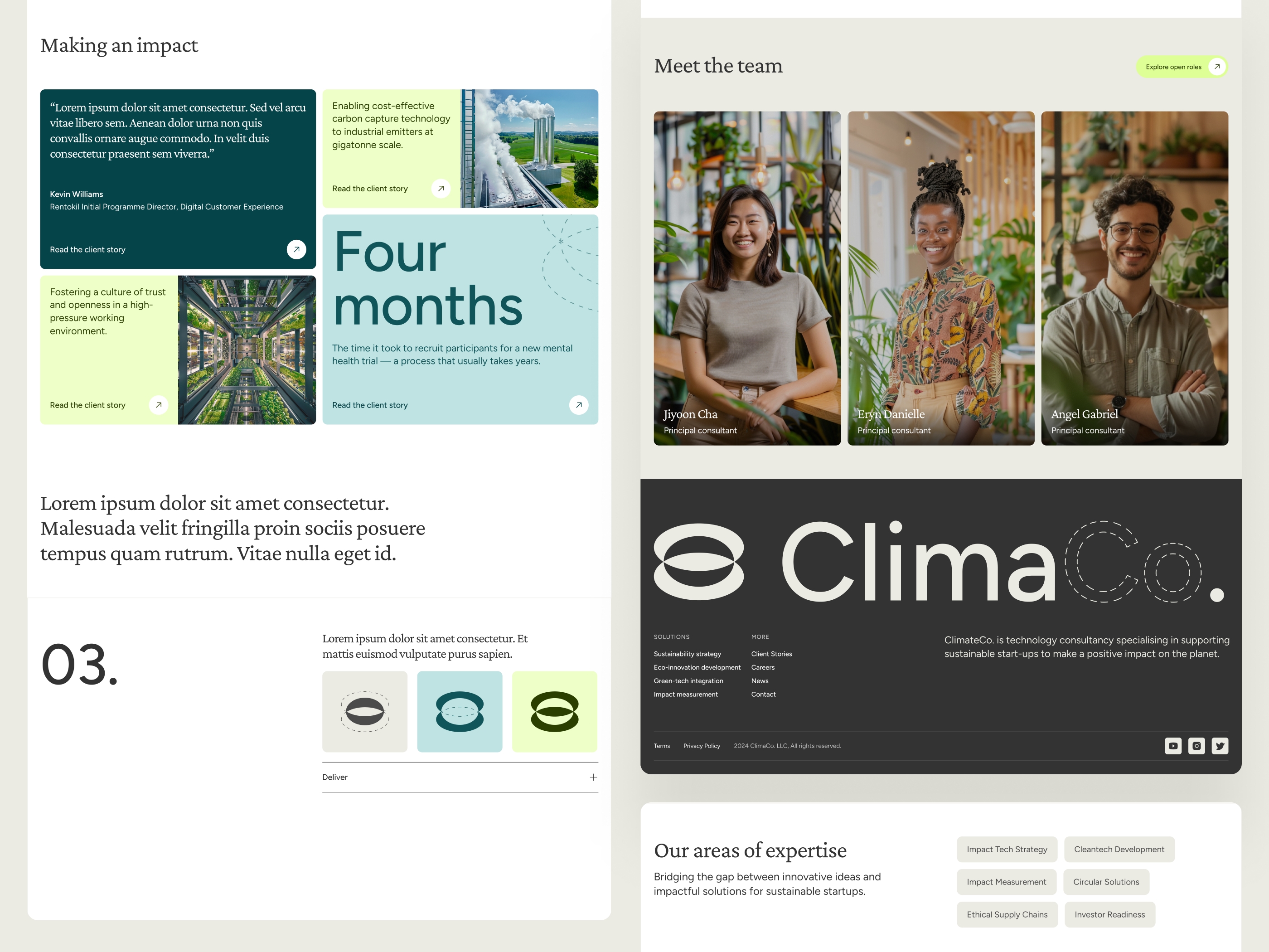 ClimaCo Framer template preview 4