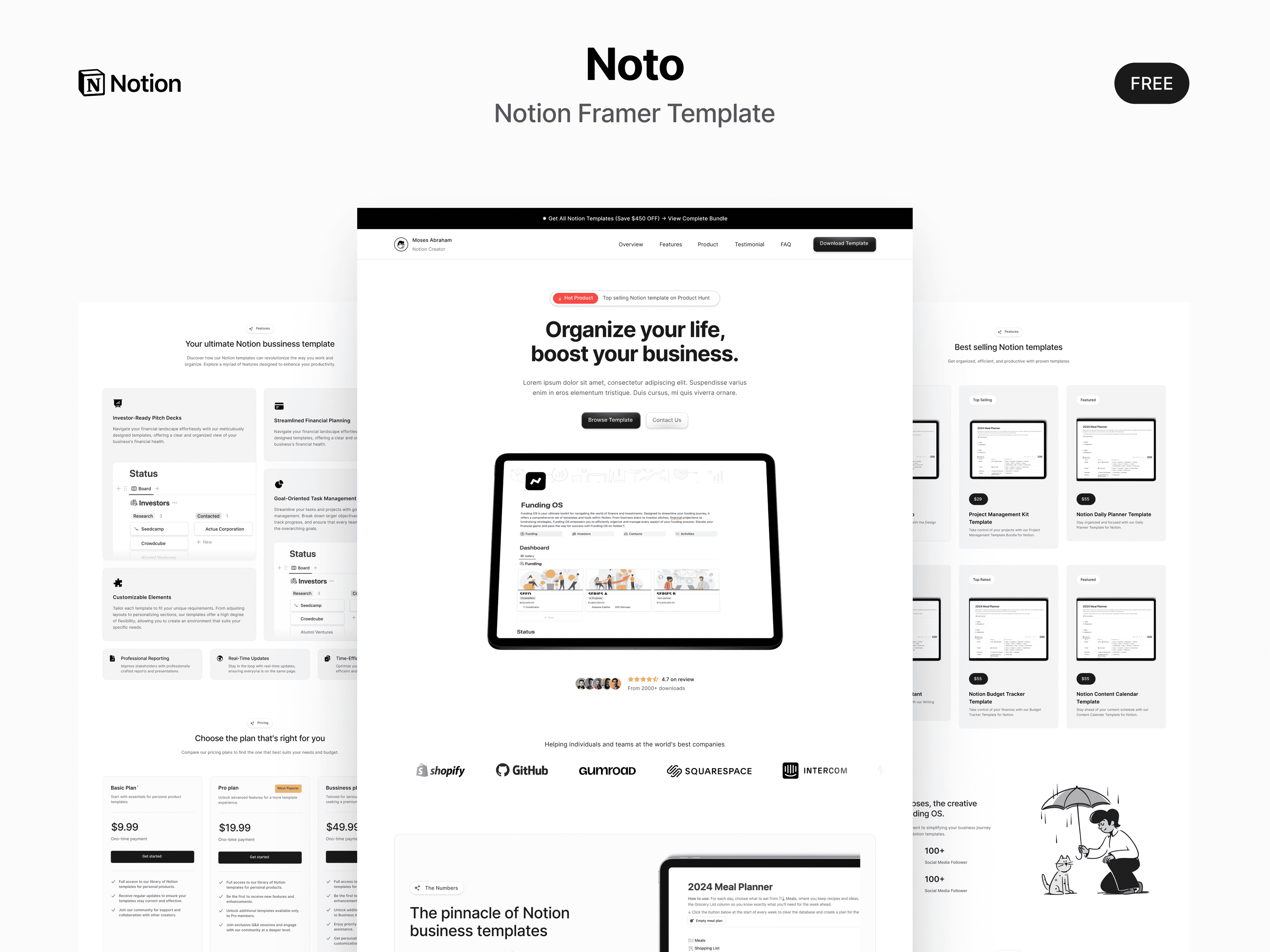 Noto Framer template preview 1