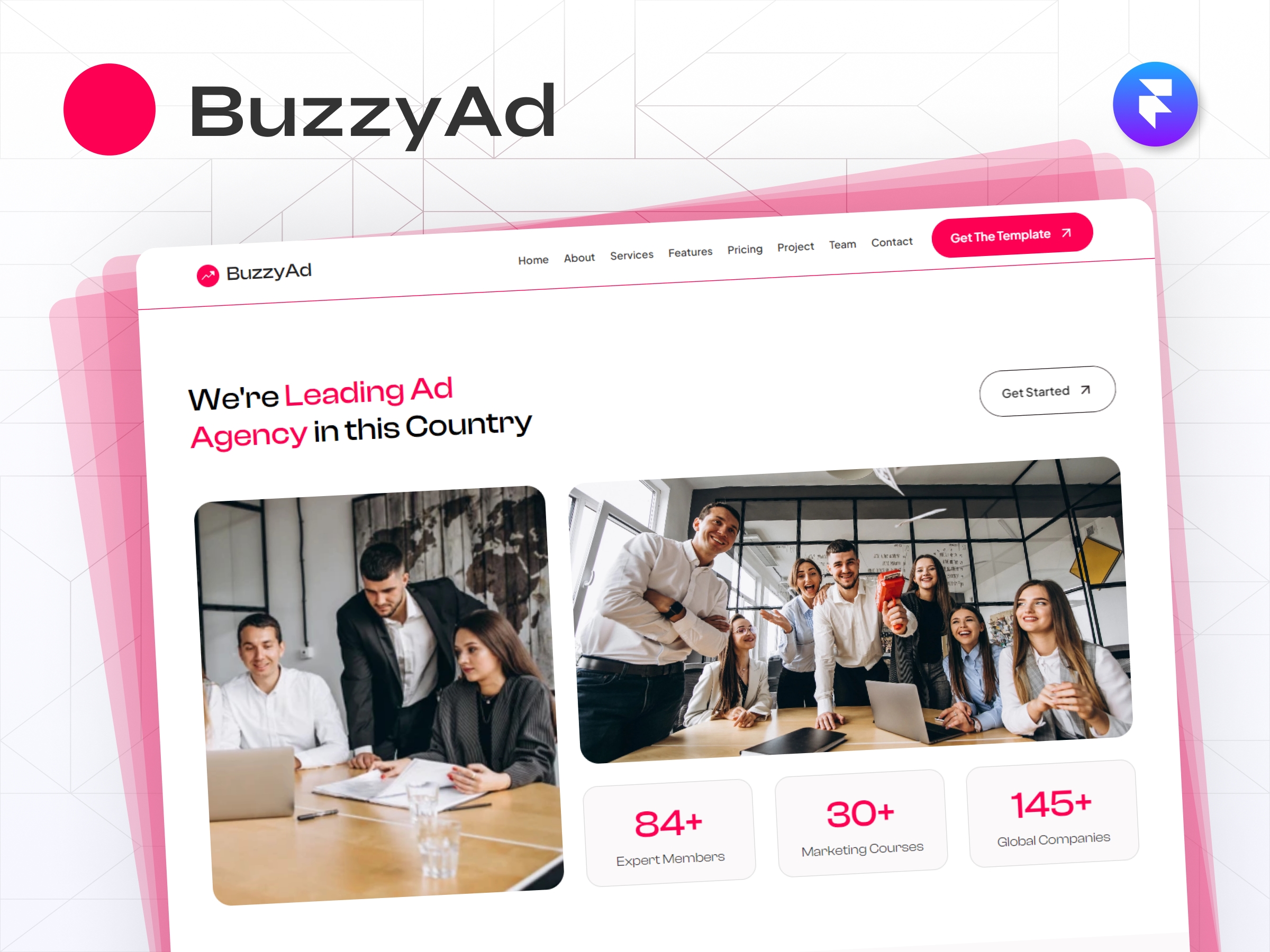 BuzzyAd Framer template preview 1